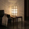 Lampe de Table Layra — Verre Blanc Lait Table Antique Haut