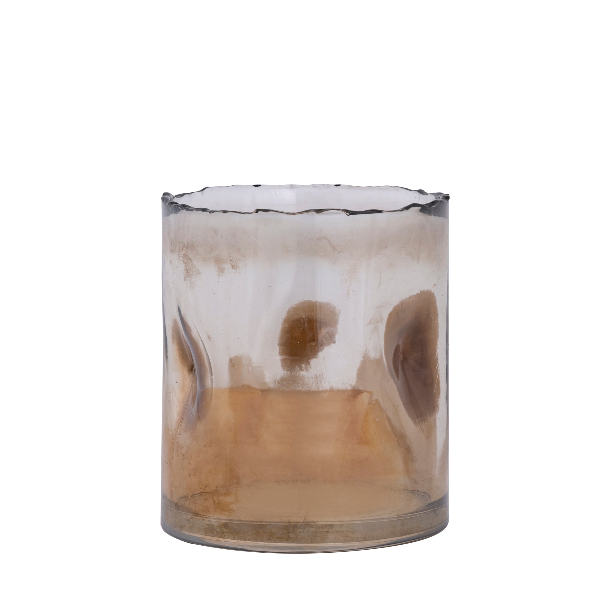 Alyson Bougeoirs en verre - Marron