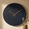 Emmett Black iron round clock square texture L