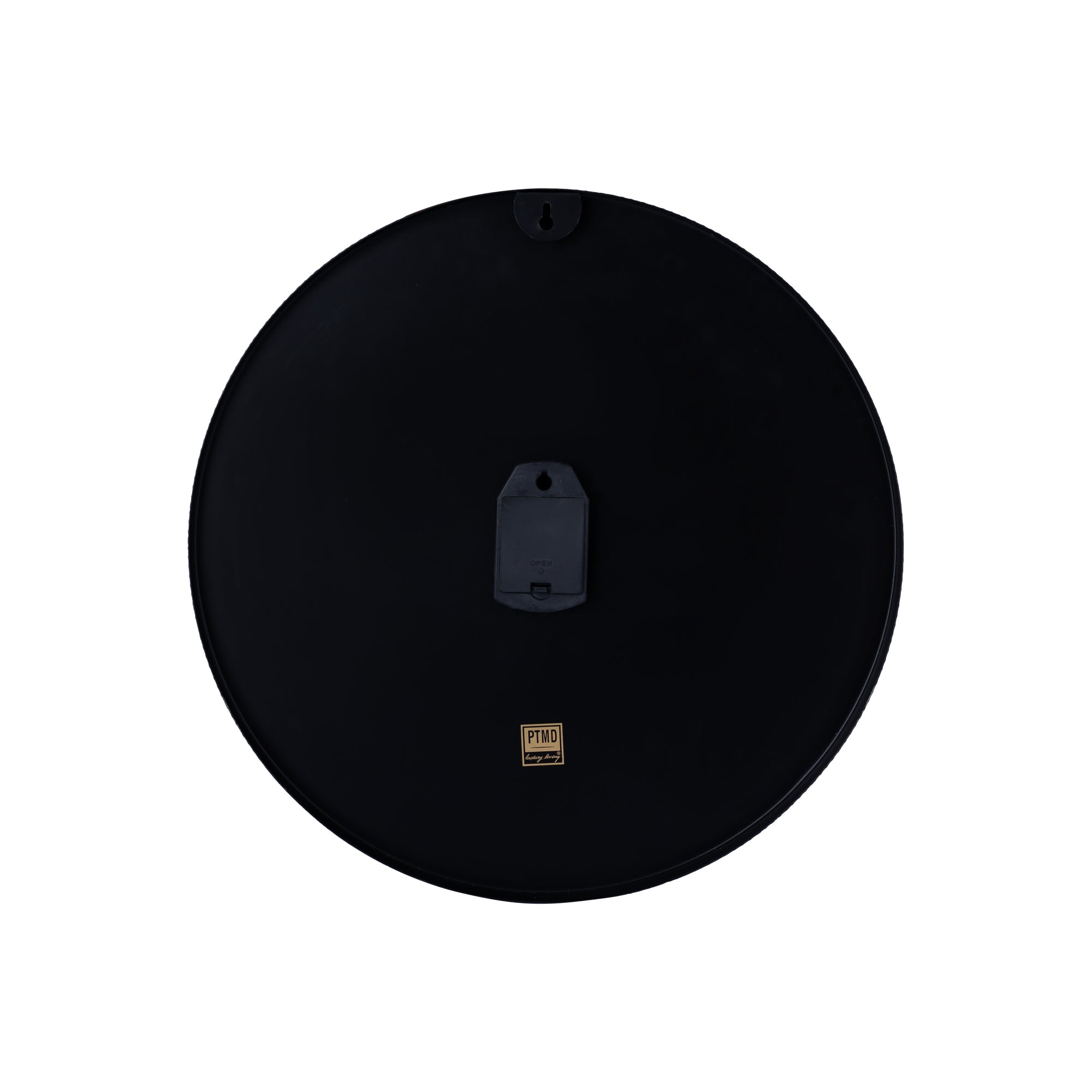 Emmett Black iron round clock square texture S