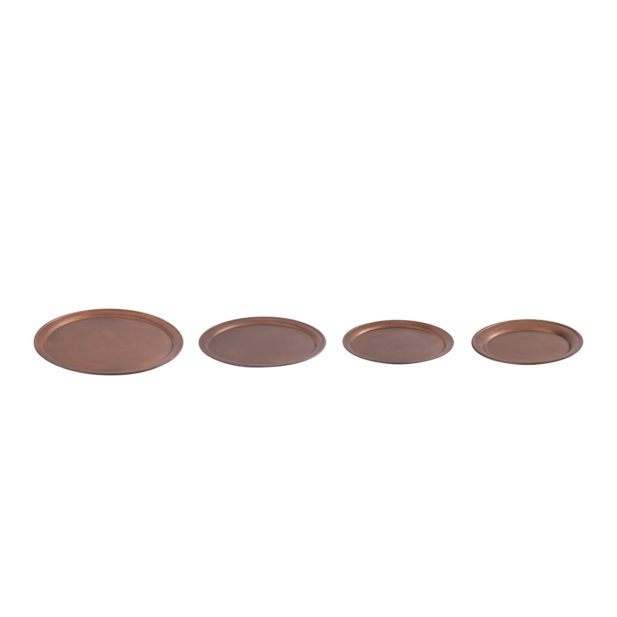 Aspyn Copper iron round bowl with border XL