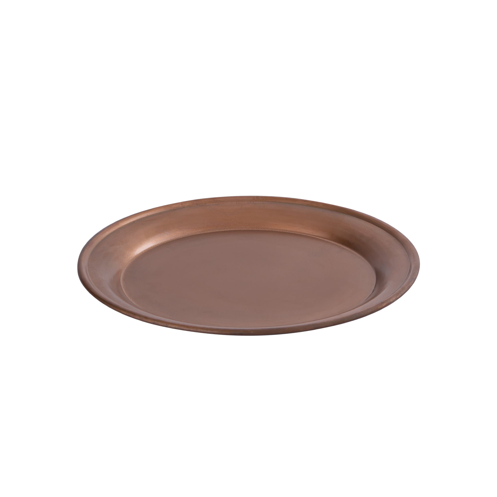 Aspyn Copper iron round bowl with border S