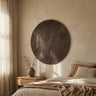 Wiktor Brown MDF round wallpanel swirl carved M