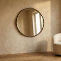 Miroir Limera — Laiton Aluminium Rond Irrégulier Bordure L