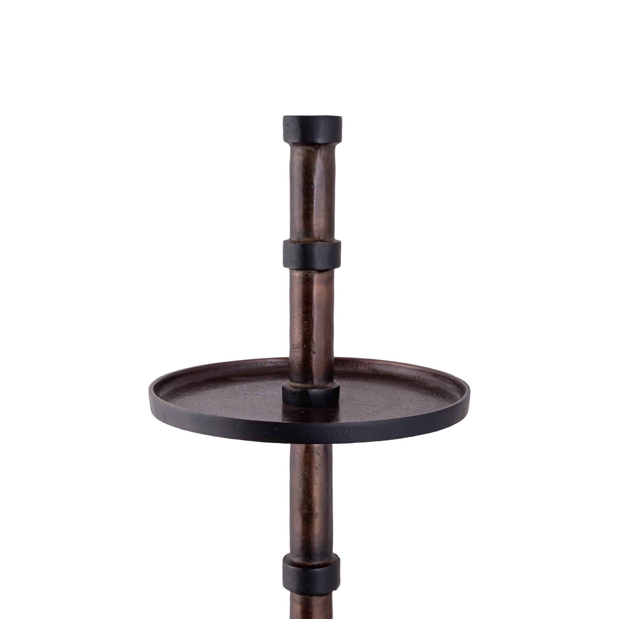 Glinda Copper alu etagere round L
