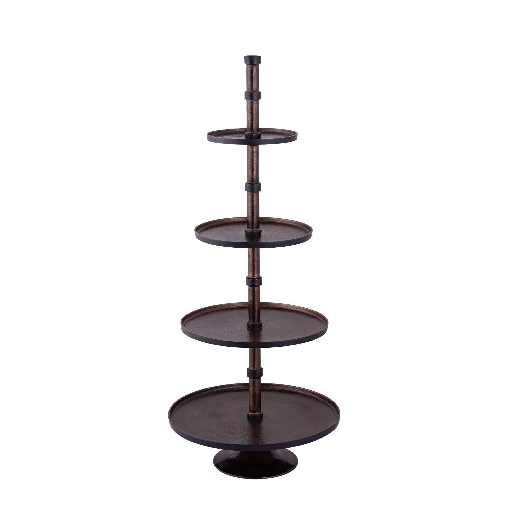 Glinda Copper alu etagere round L