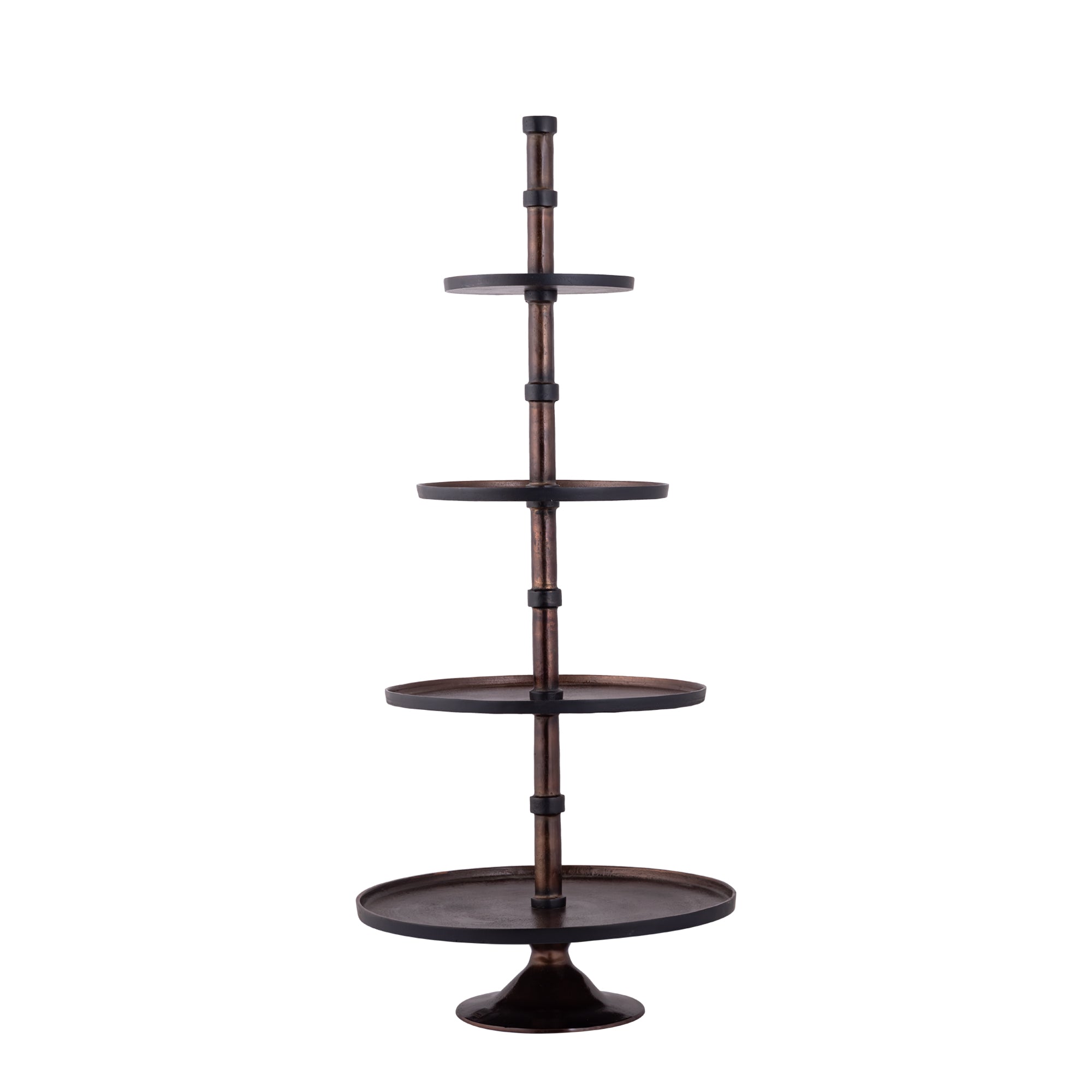 Glinda Copper alu etagere round L