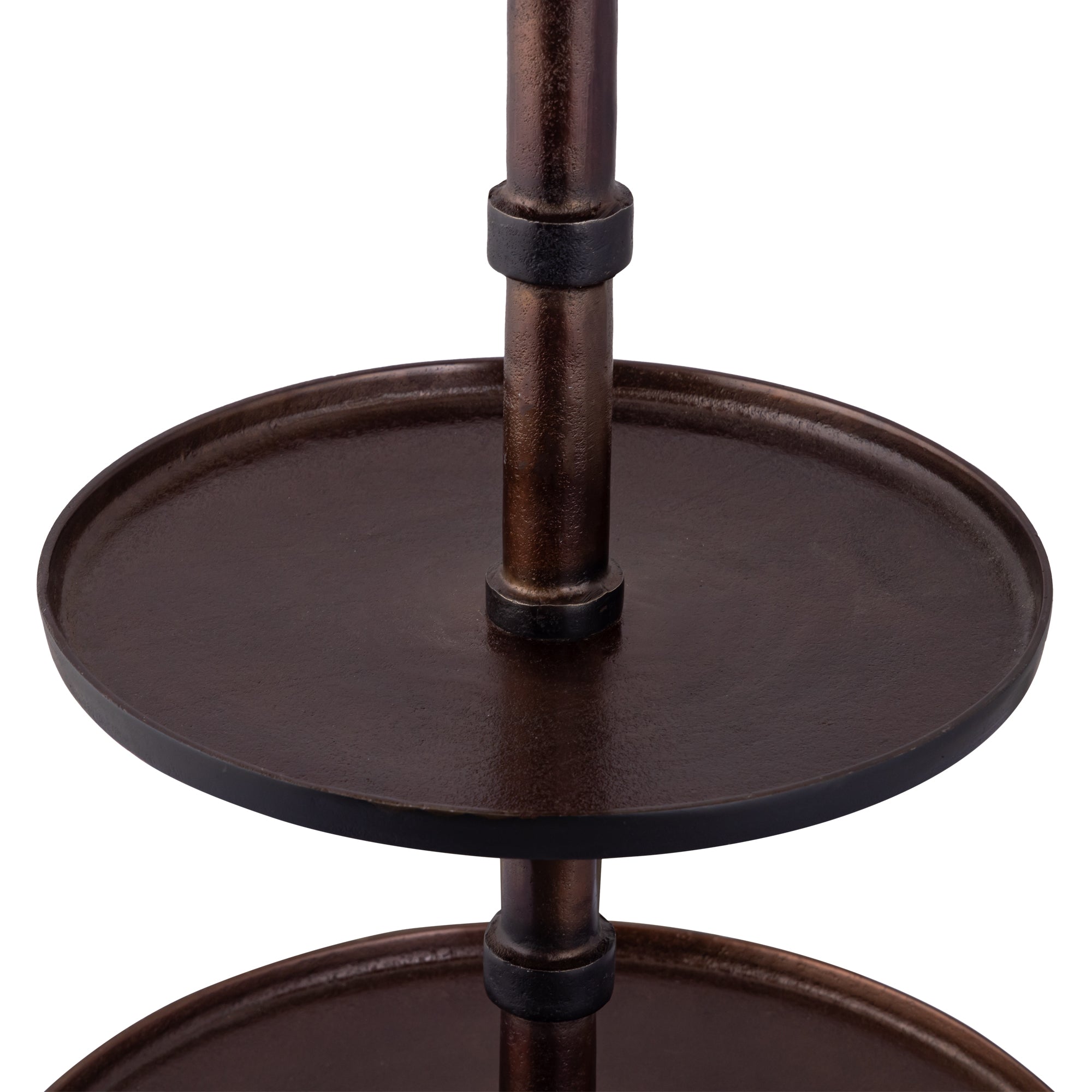 Glinda Copper alu etagere round S