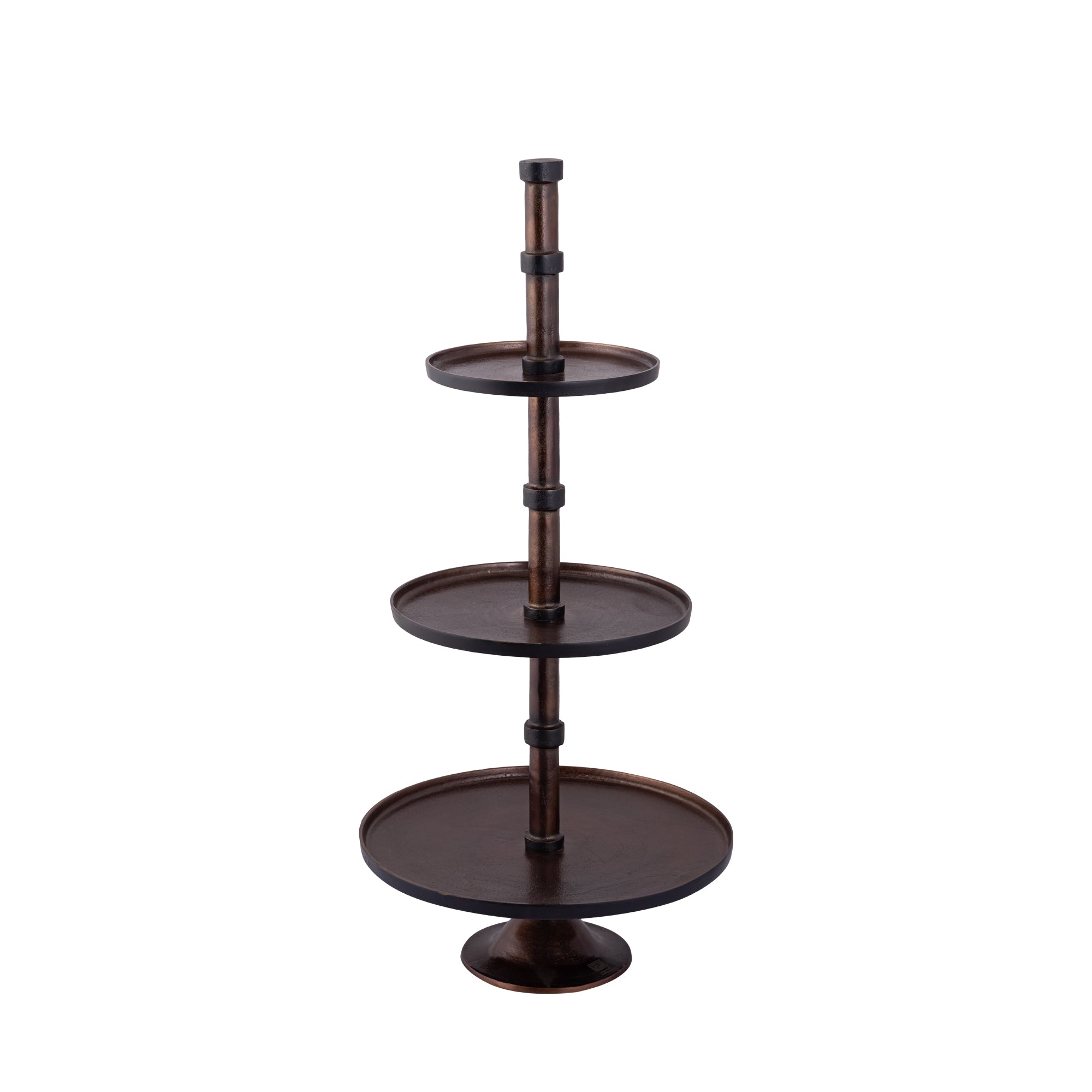 Glinda Copper alu etagere round S
