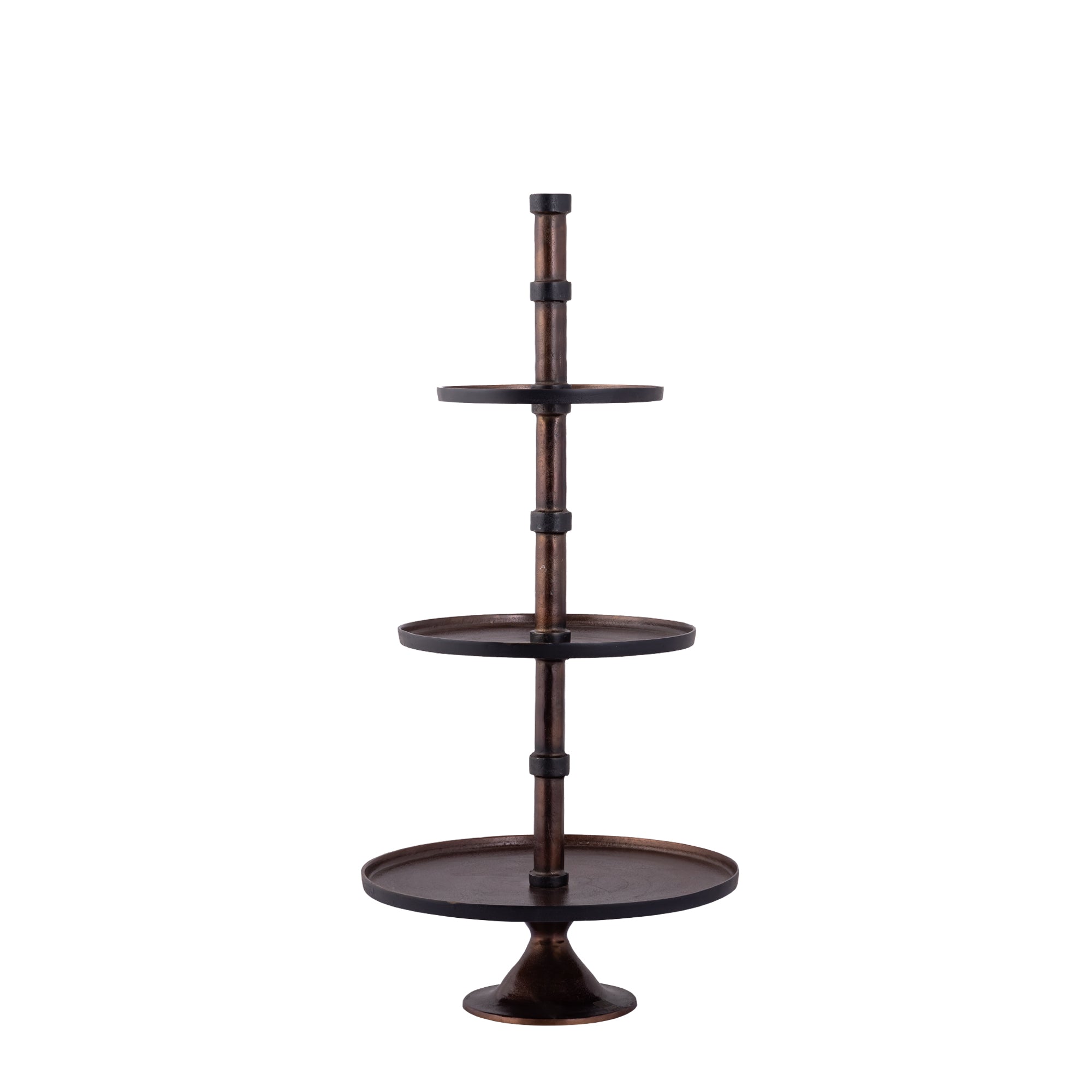 Glinda Copper alu etagere round S