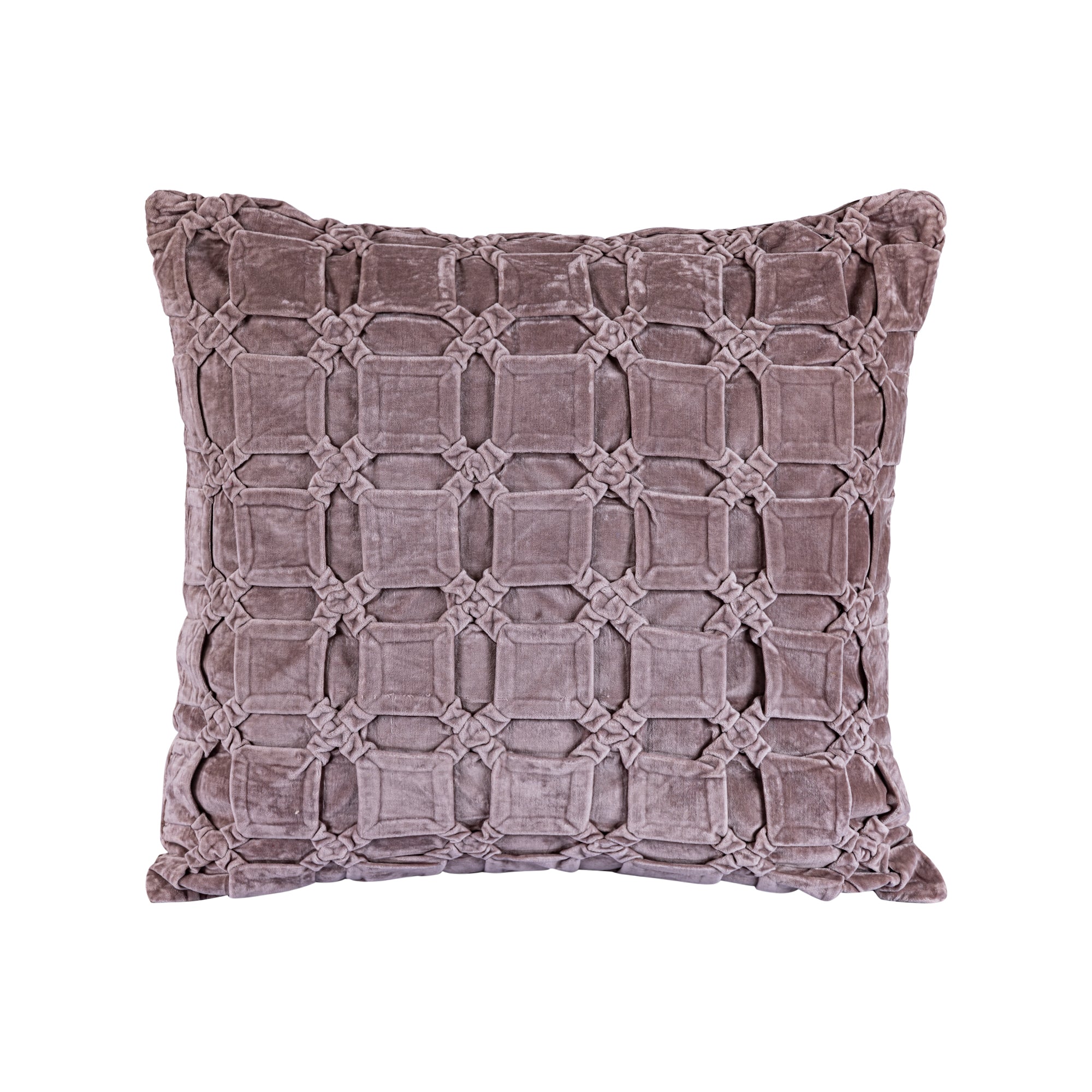 Nasim Pink cotton cusion pattern square L Rose — Housse de coussin — vue 2 | Häus