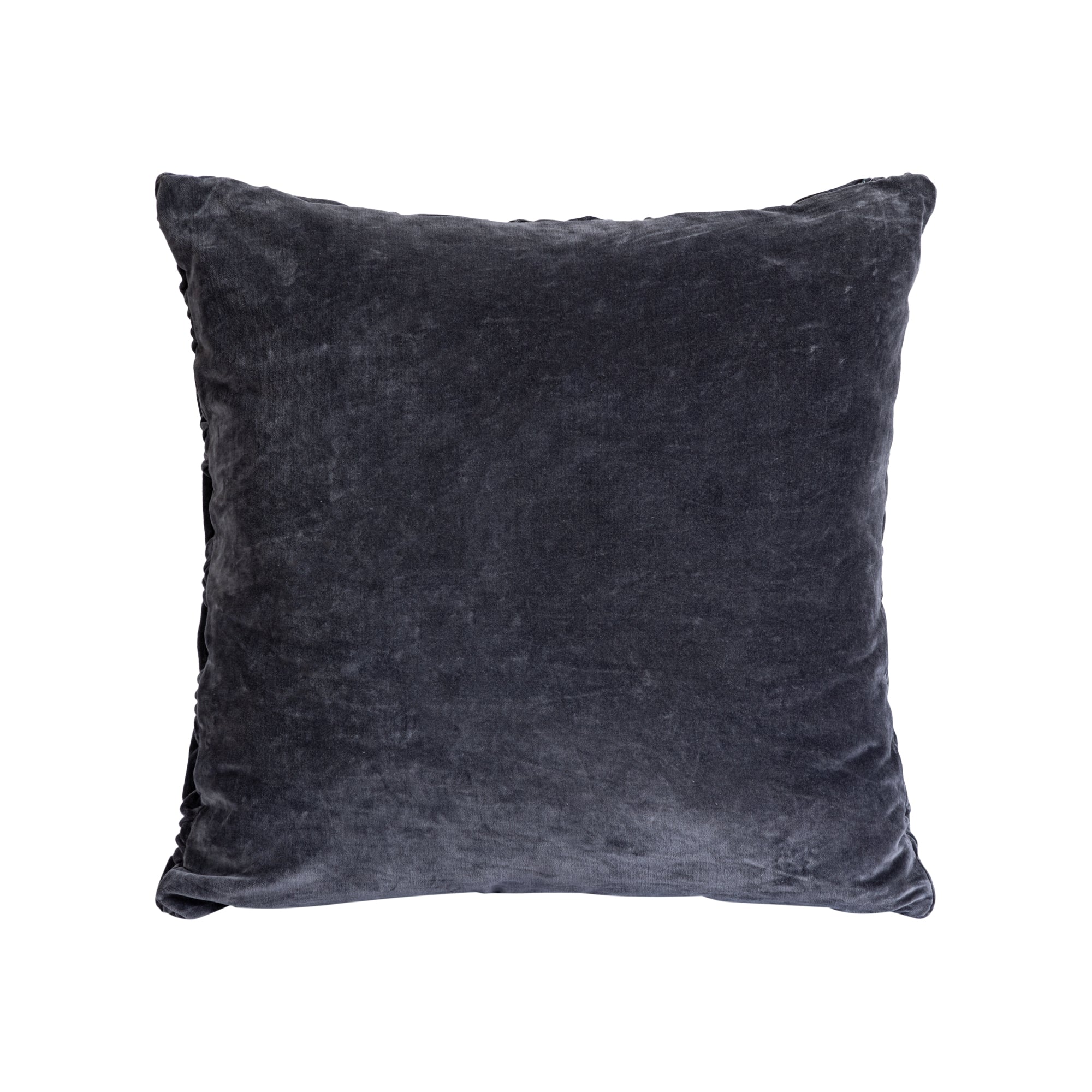 Nasim Dark grey cotton cusion pattern square L Gris foncé — Housse de coussin — vue 3 | Häus