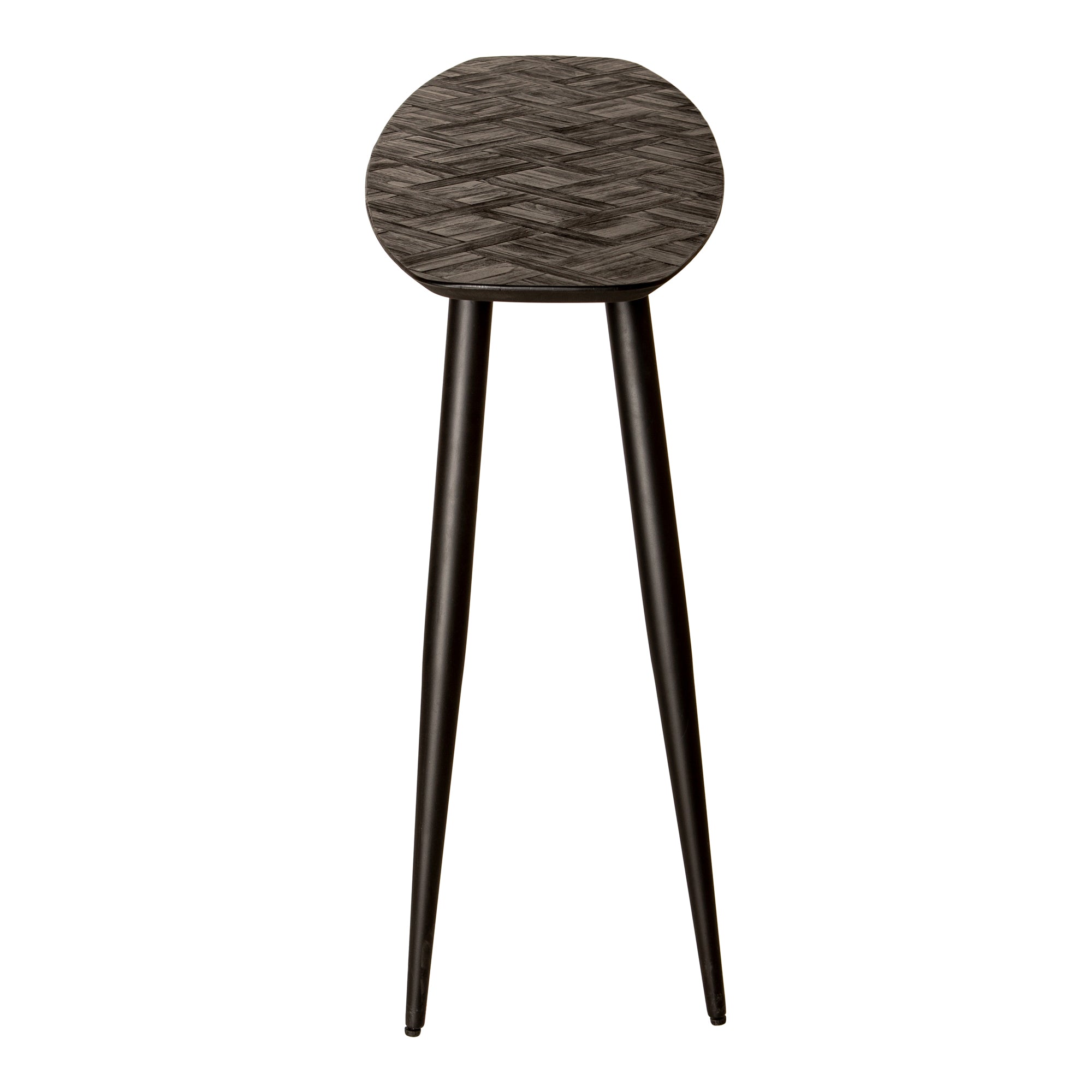 Tyano Black recycled teak wood side table - Photo 6