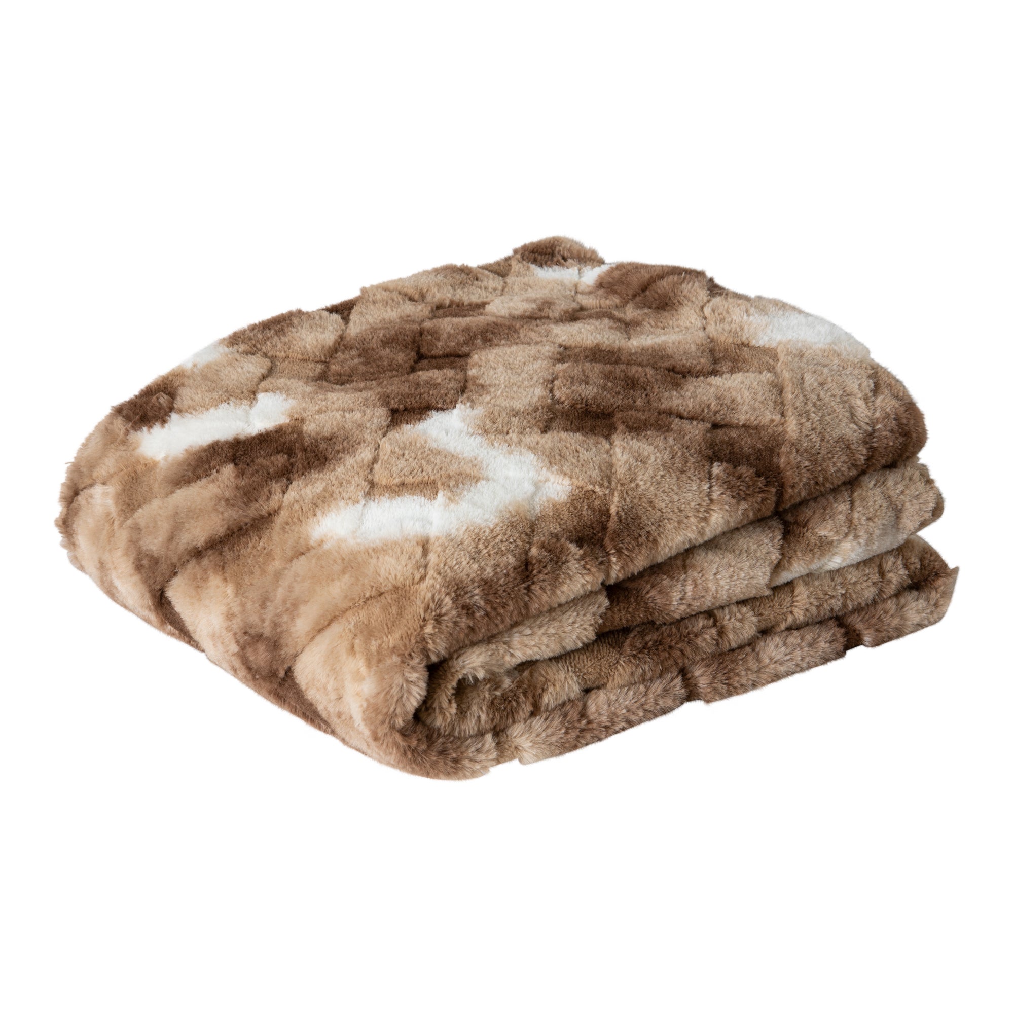 Geraldine Brown artificial fur plaid rectangle S — vue 2 | Häus
