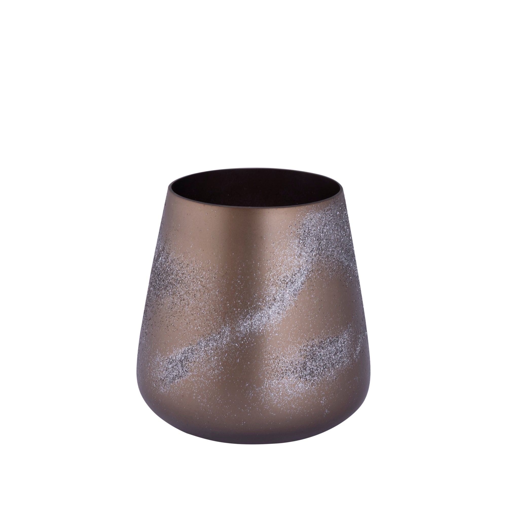 Alfie Bougeoirs en verre - Laiton