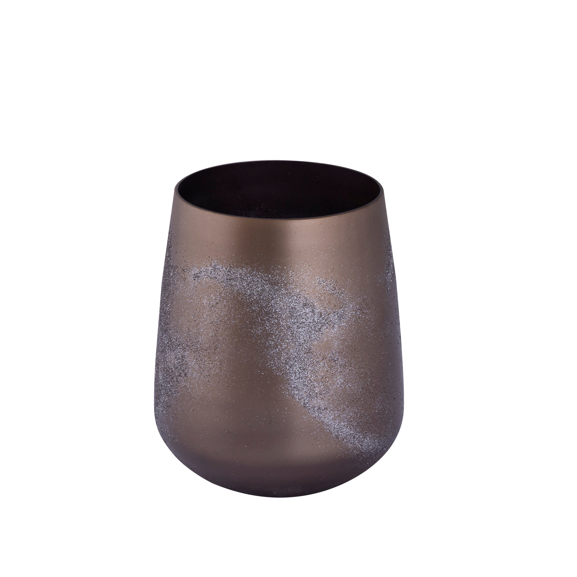 Alfie Bougeoirs en verre - Laiton