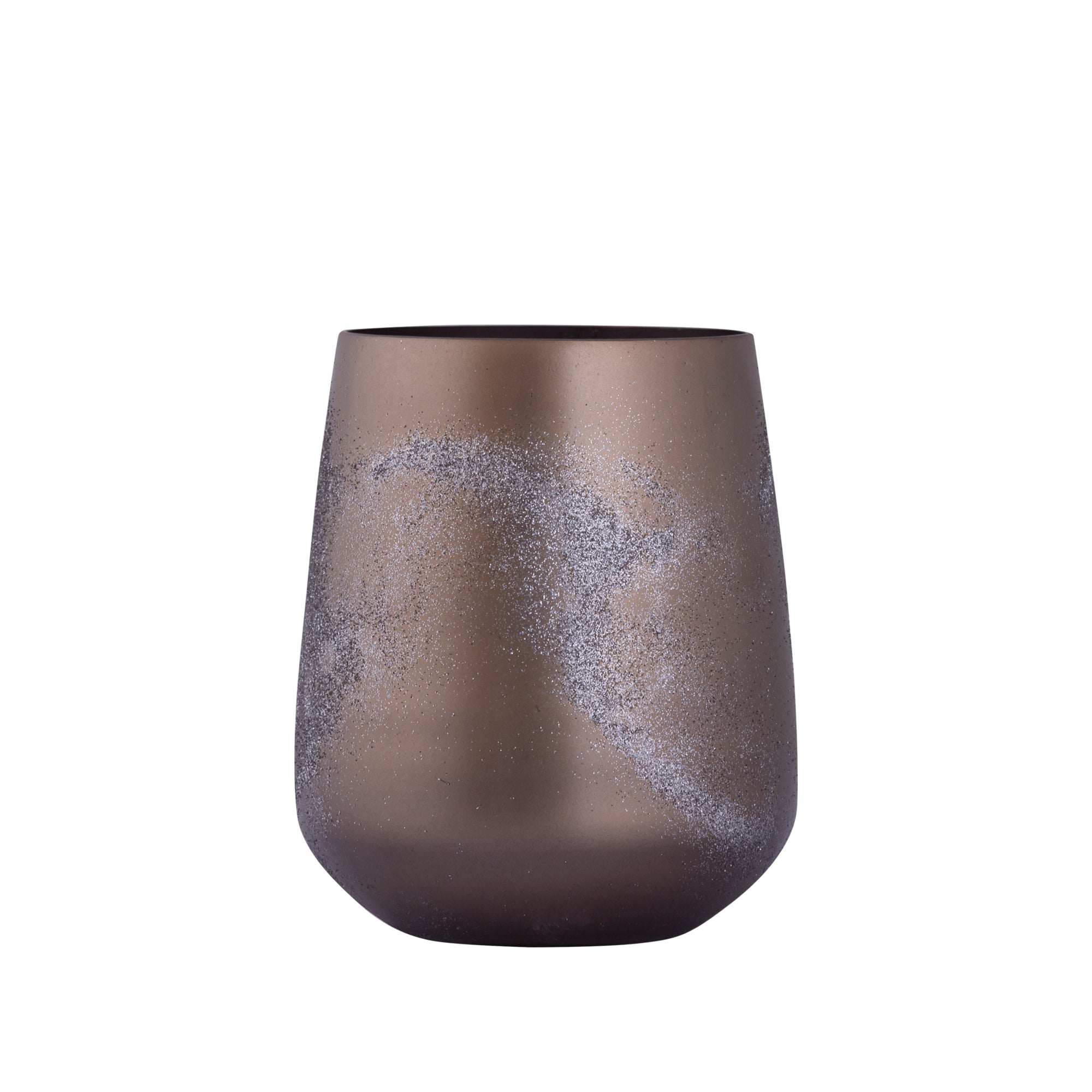 Alfie Bougeoirs en verre - Laiton