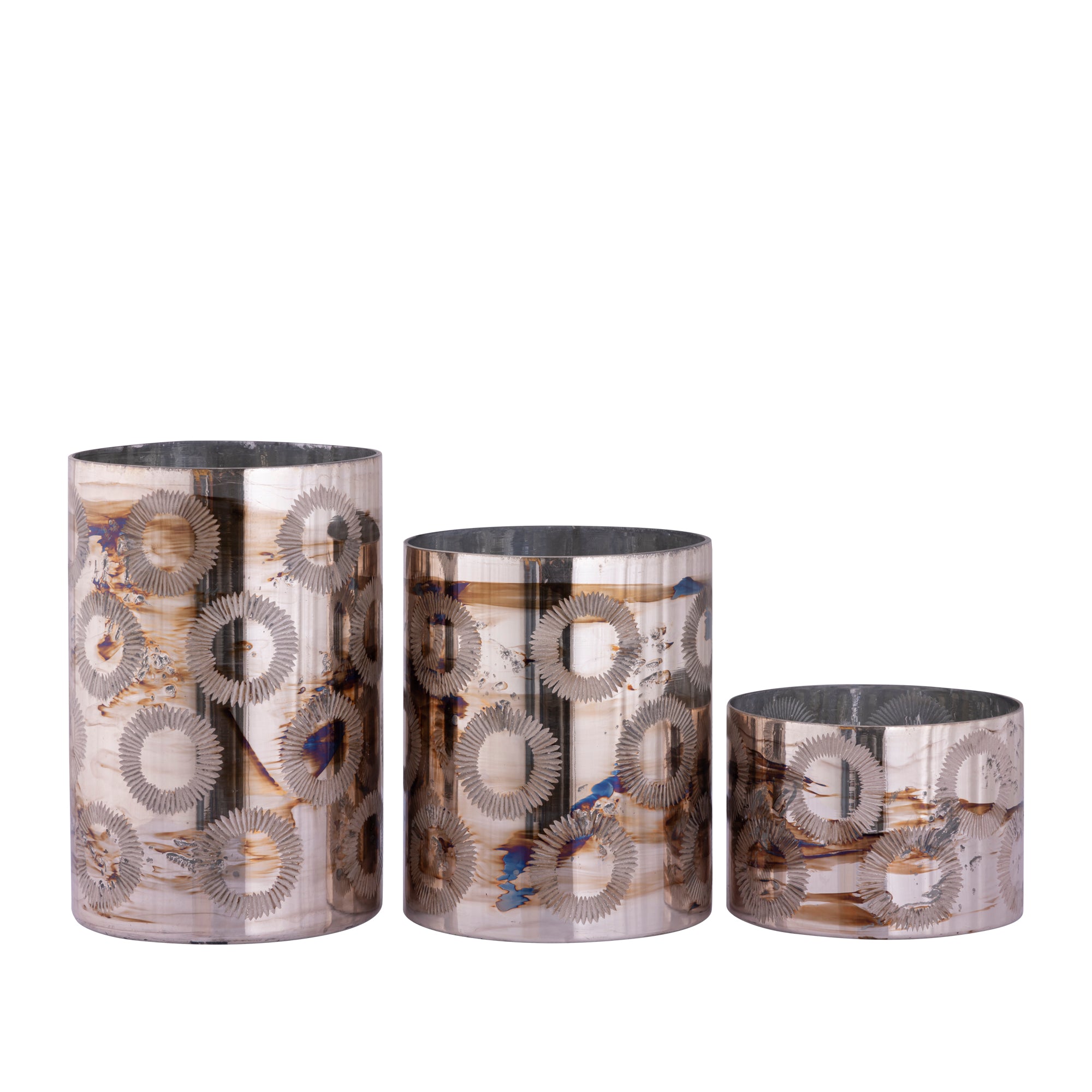 Karga Bougeoirs en verre - Laiton