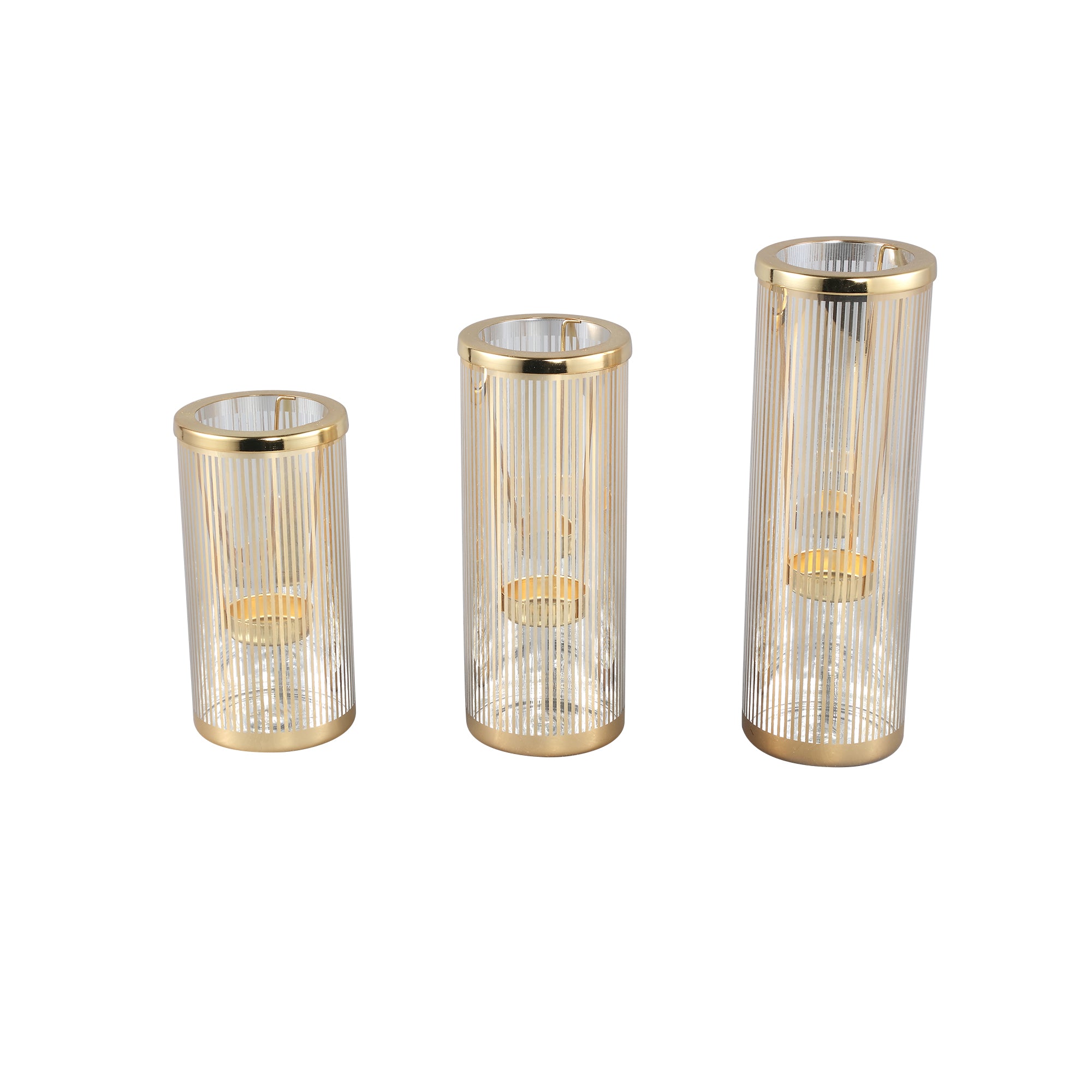 Ella Bougeoirs en verre - Or