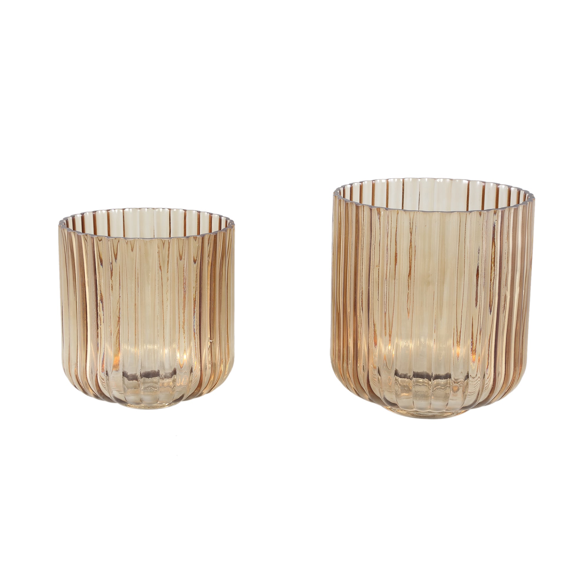 Nora Bougeoirs en verre - Or
