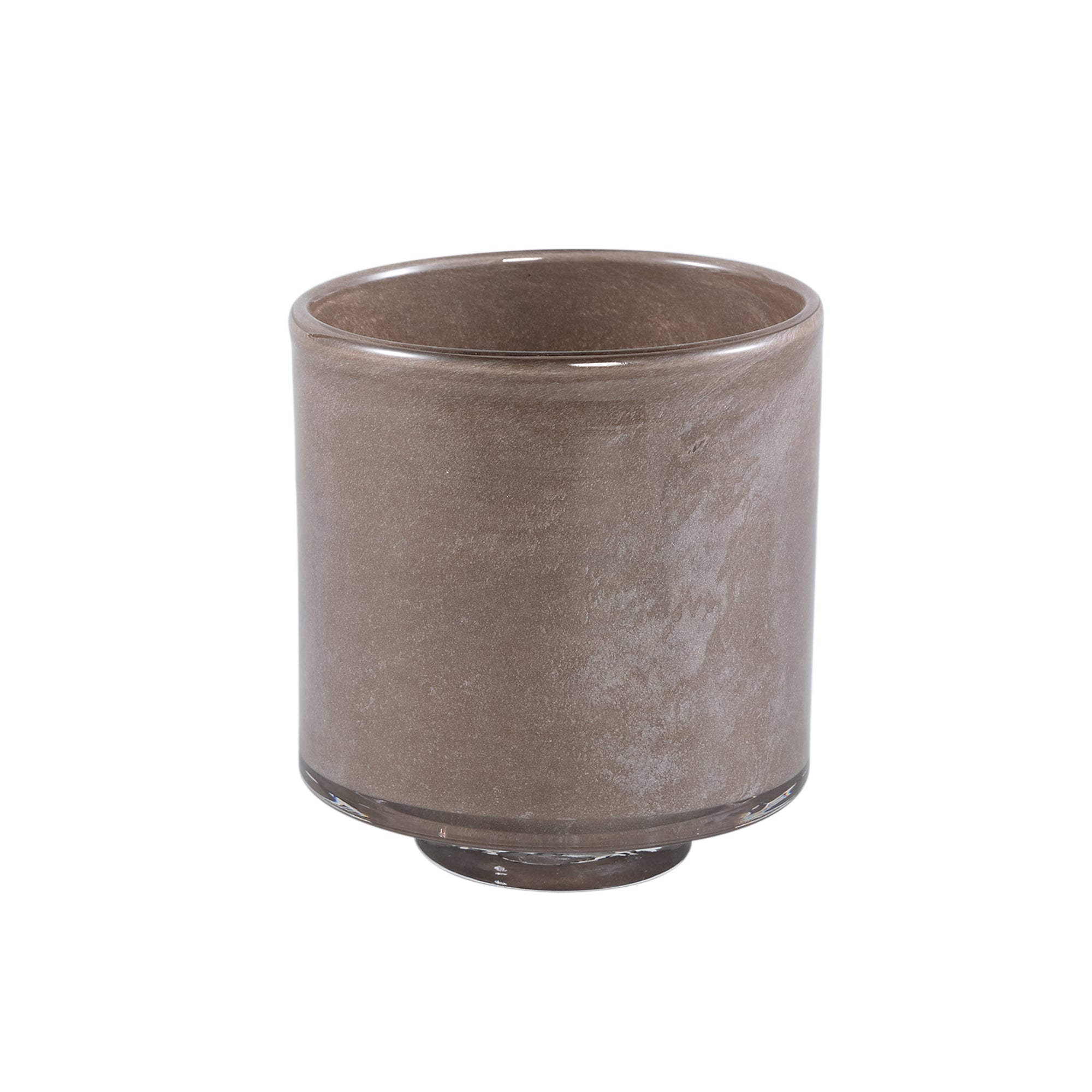Josiah Bougeoirs en verre - Marron
