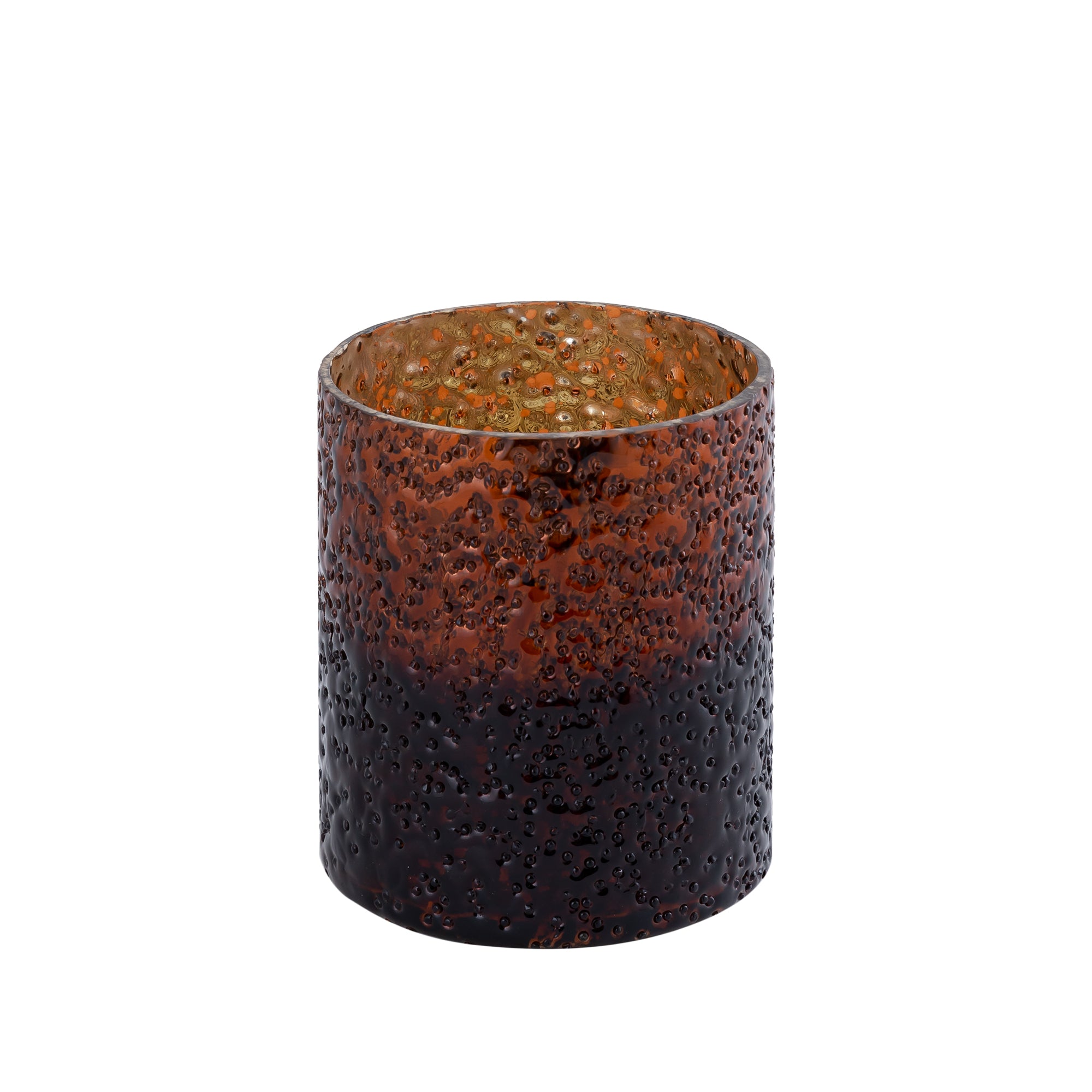 Saida Bougeoirs en verre - Marron
