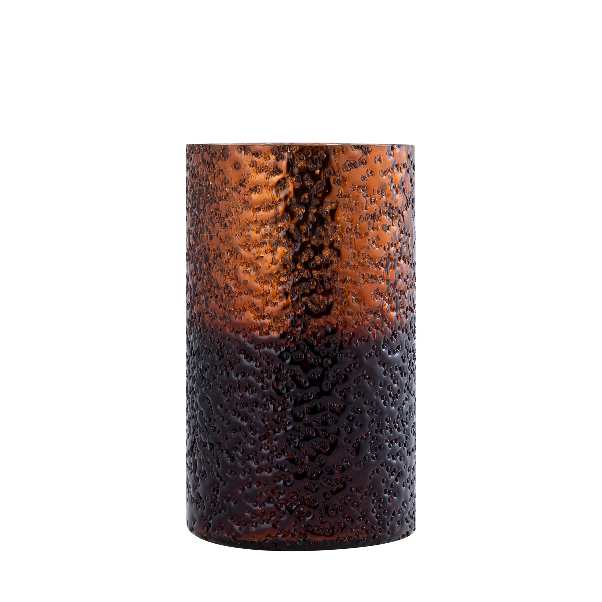 Saida Bougeoirs en verre - Marron