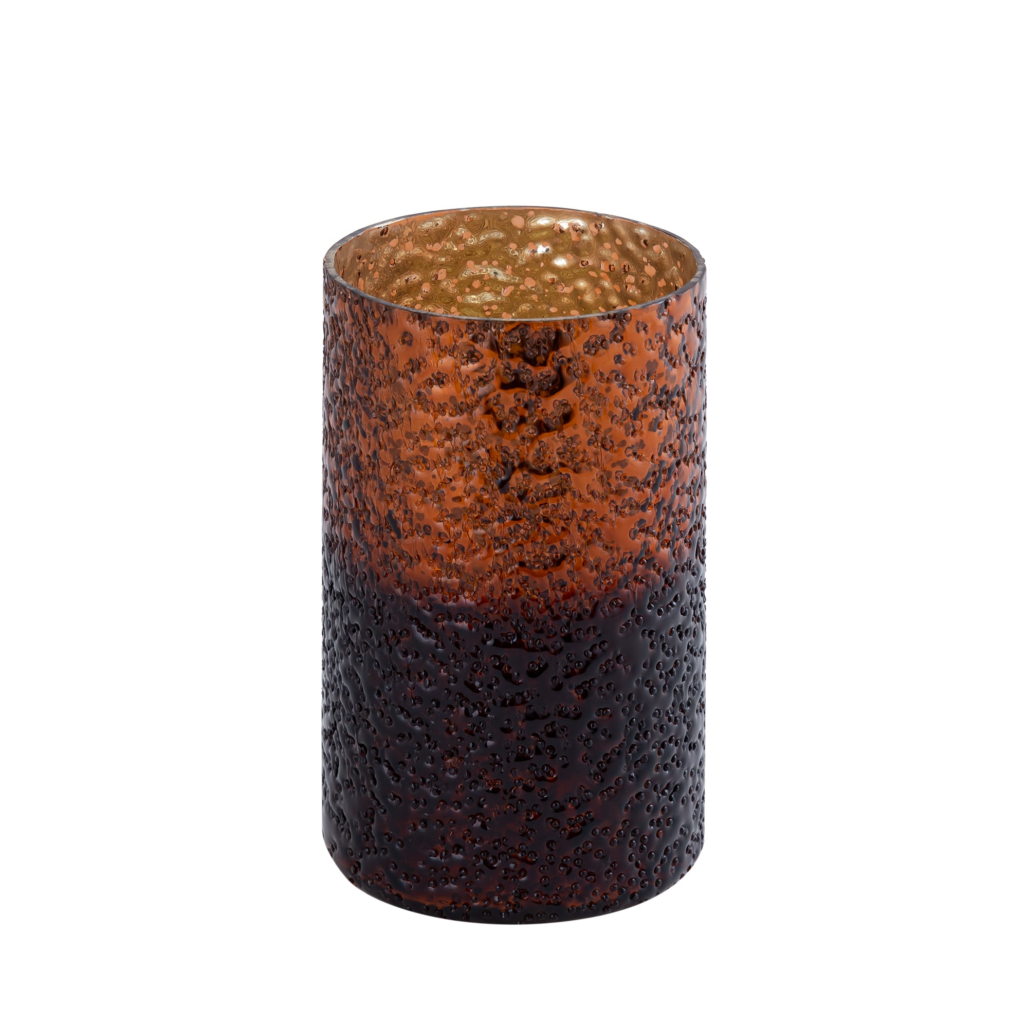 Saida Bougeoirs en verre - Marron