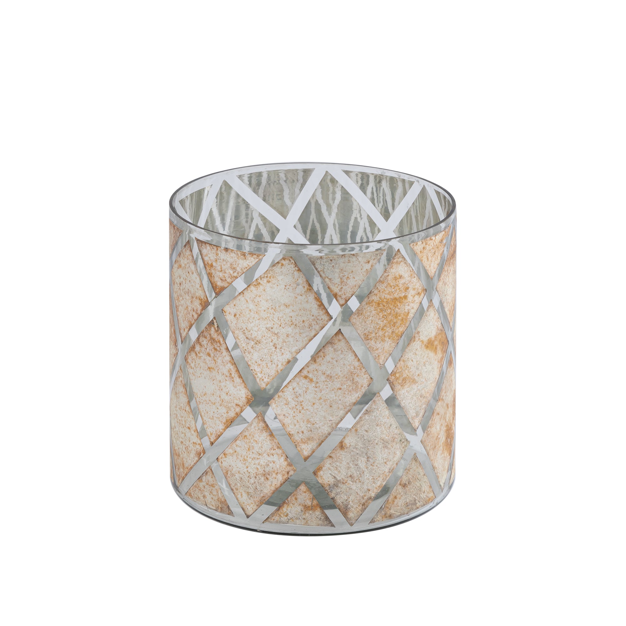 Farisa Bougeoirs en verre - Argent