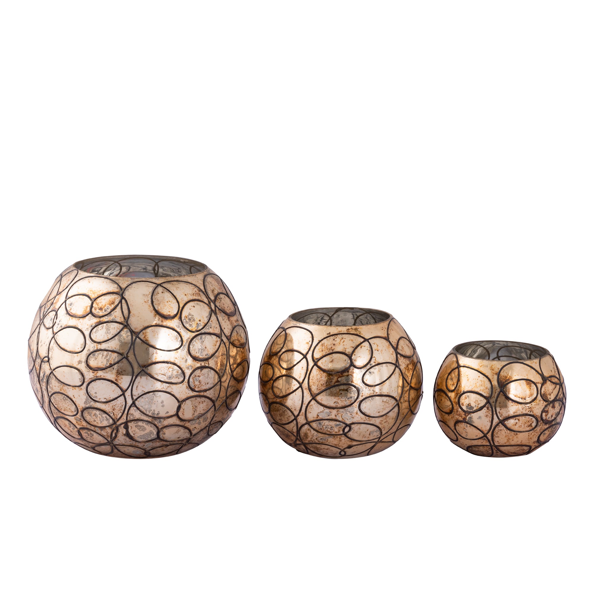 Randall Bougeoirs en verre - Laiton