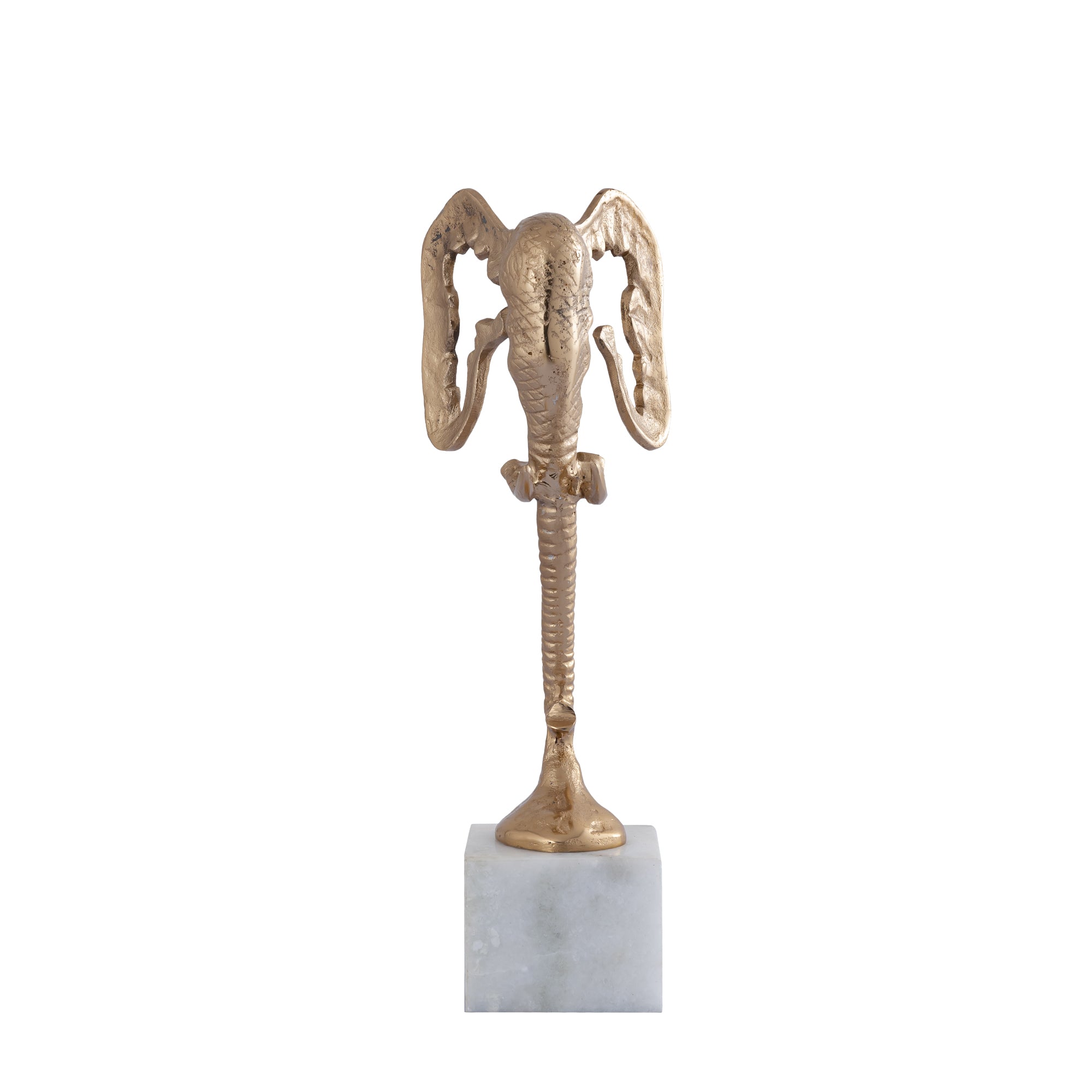 Horton Champagne alu elephant statue marble base S