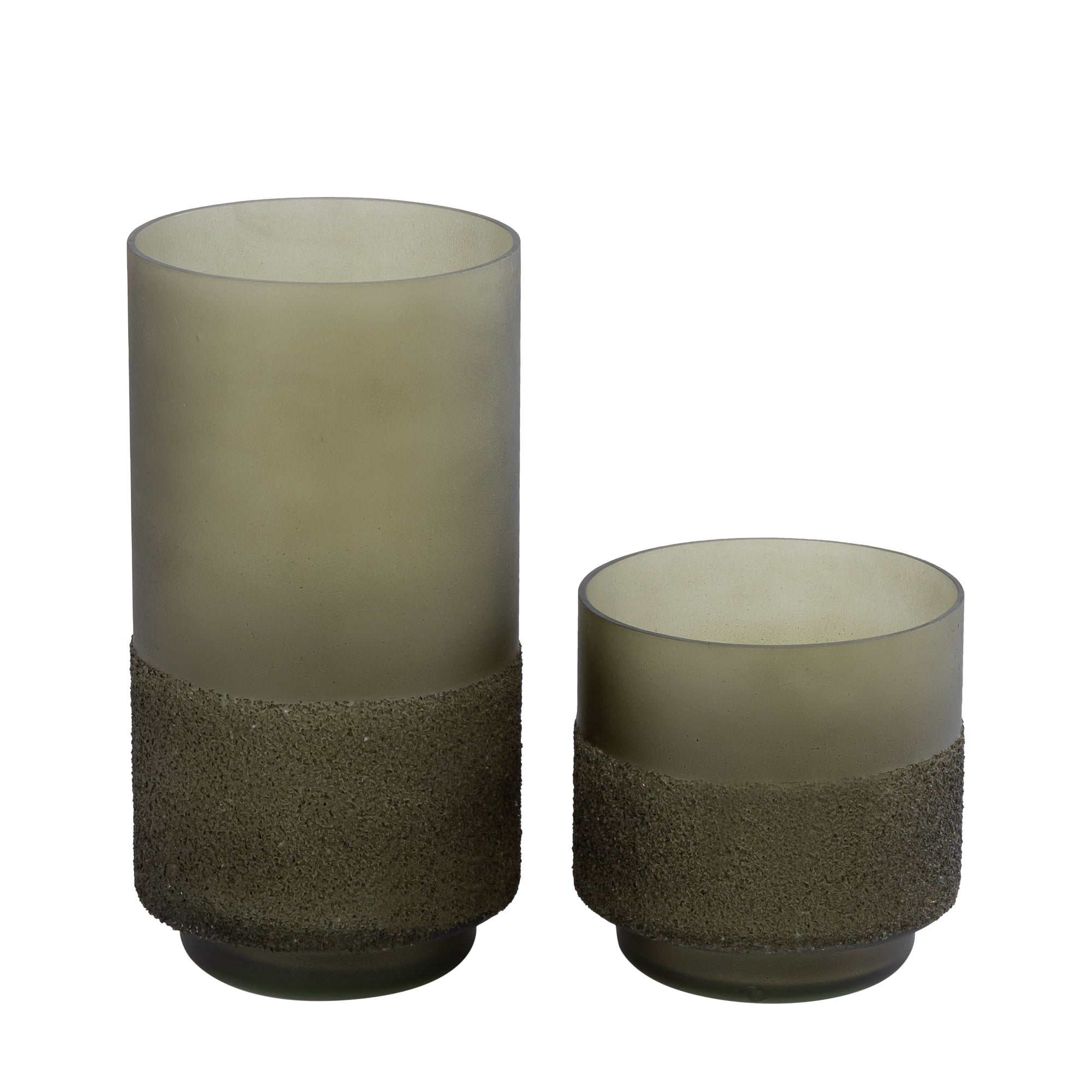 Miral Bougeoirs en verre - Vert