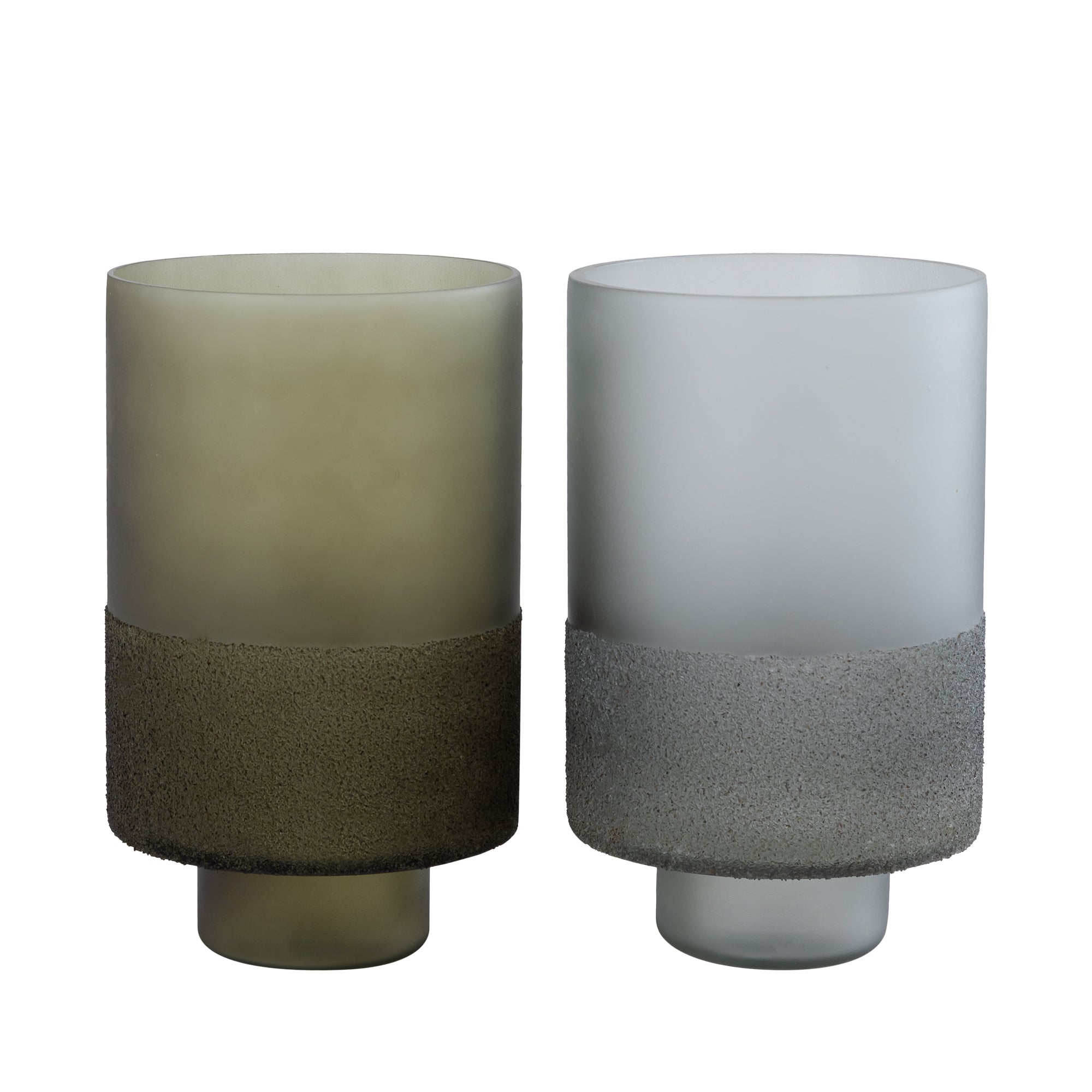 Miral Bougeoirs en verre - Vert