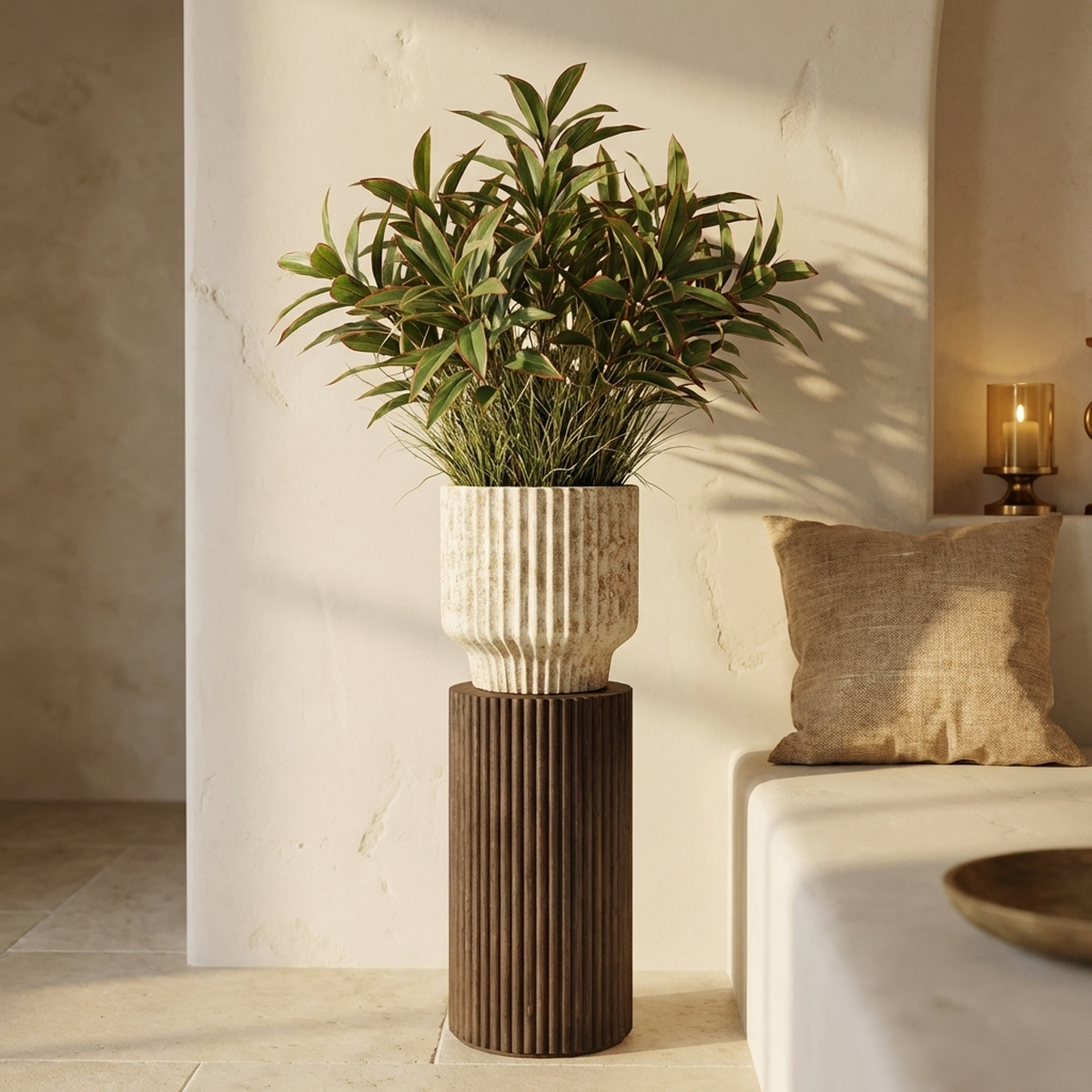 Pot Gabriel — Ciment — Photo lifestyle