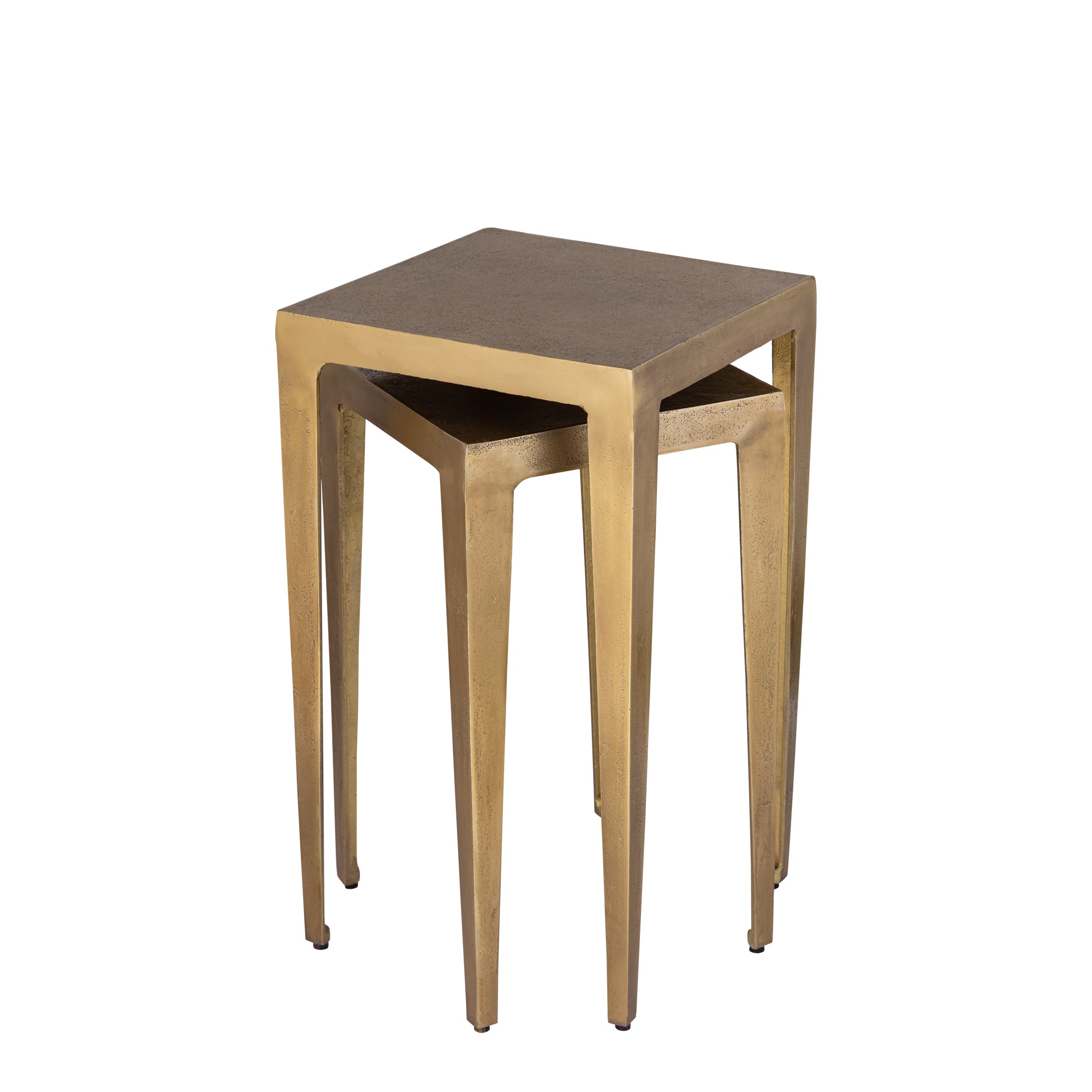 Rivva Brass casted alu square side table sv2 low - Photo 3