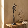 Kali Black casted alu statue man with saxophone
