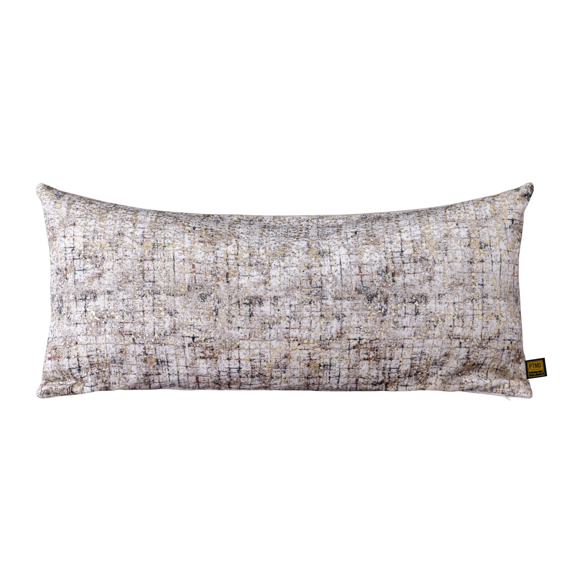 Curt Cream velvet rect cushion square print — vue 2 | Häus
