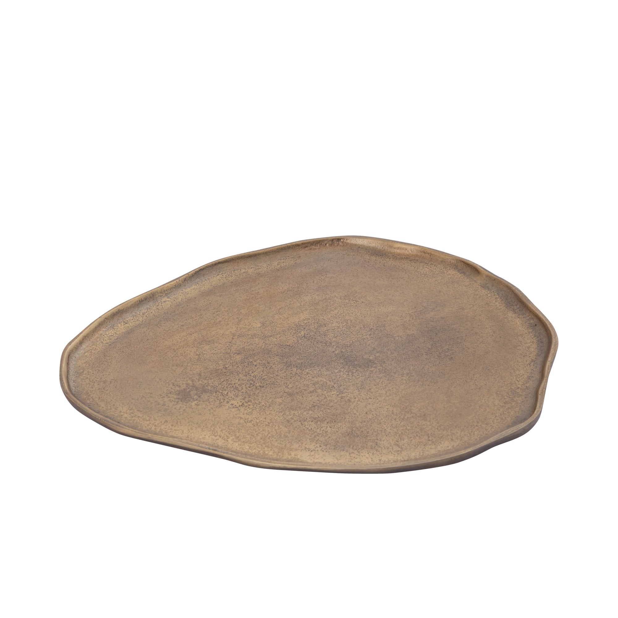 Kora Brass casted alu organic shaped bowl L