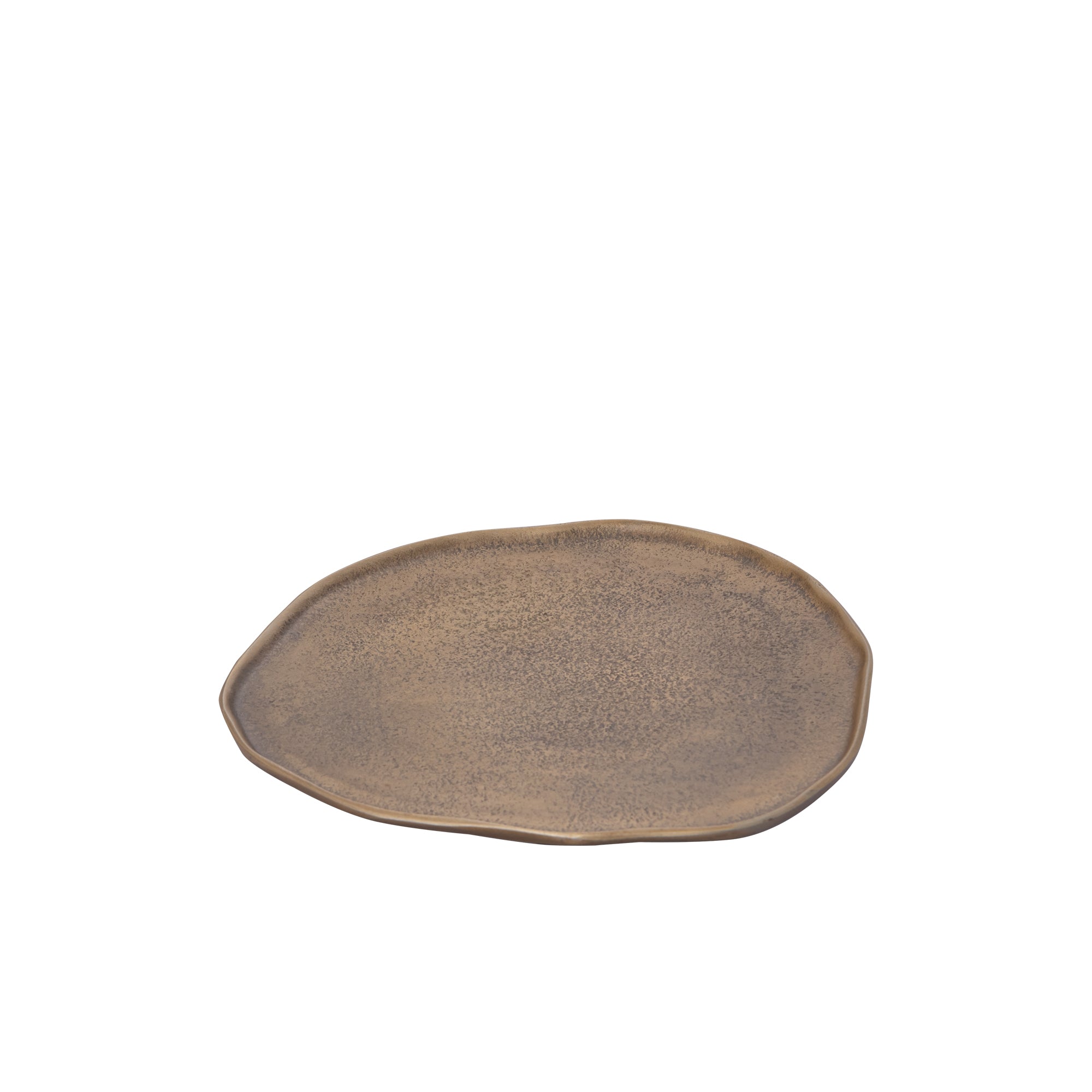 Kora Brass casted alu organic shaped bowl S