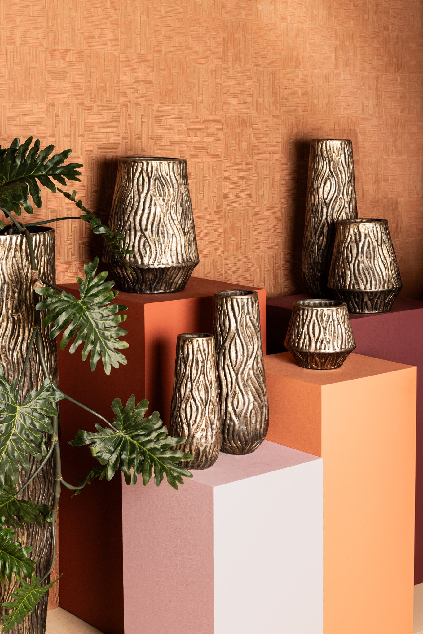Deandra Pot en métal - Silver