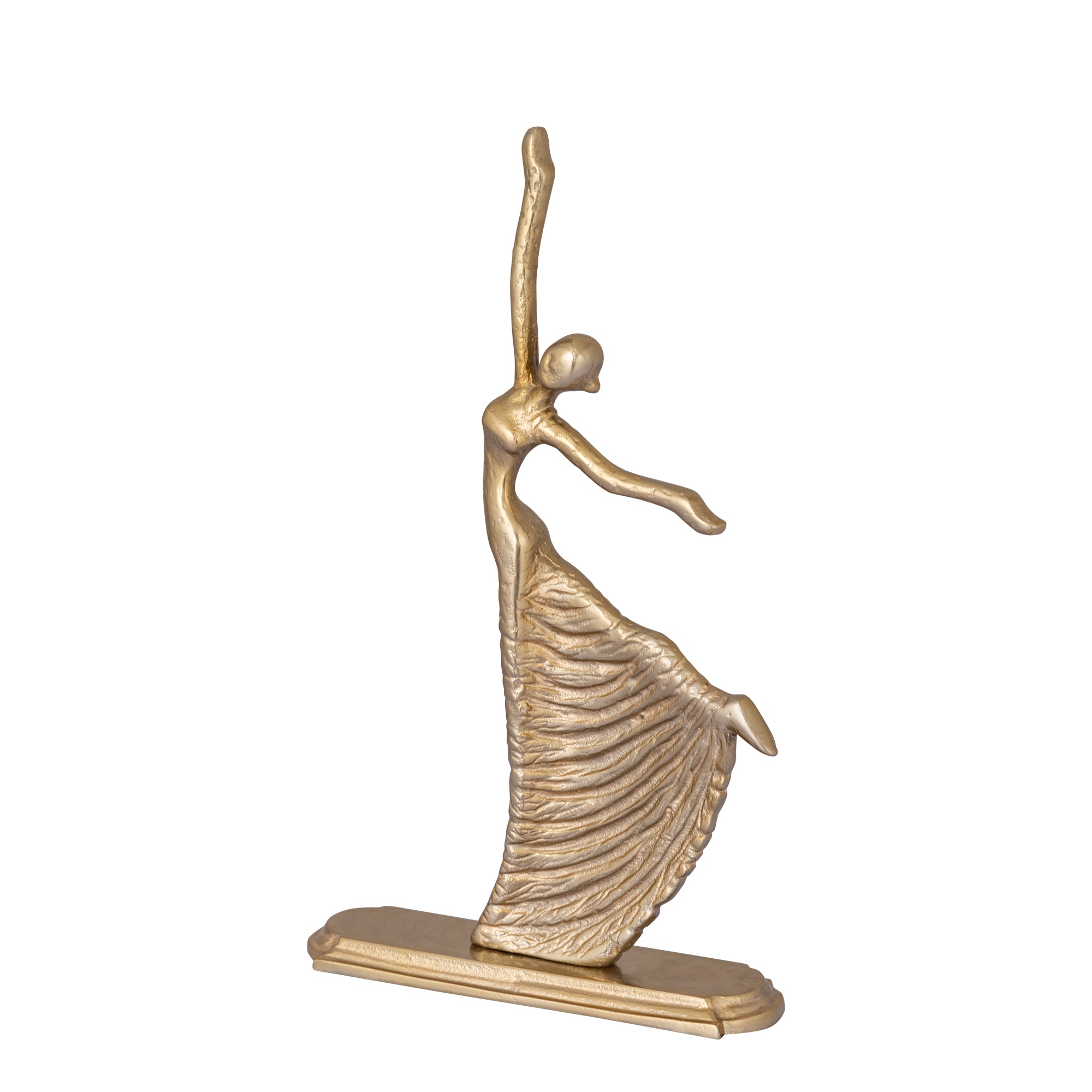 Sheena Gold casted alu statue dancing woman