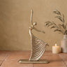 Sheena Gold casted alu statue dancing woman