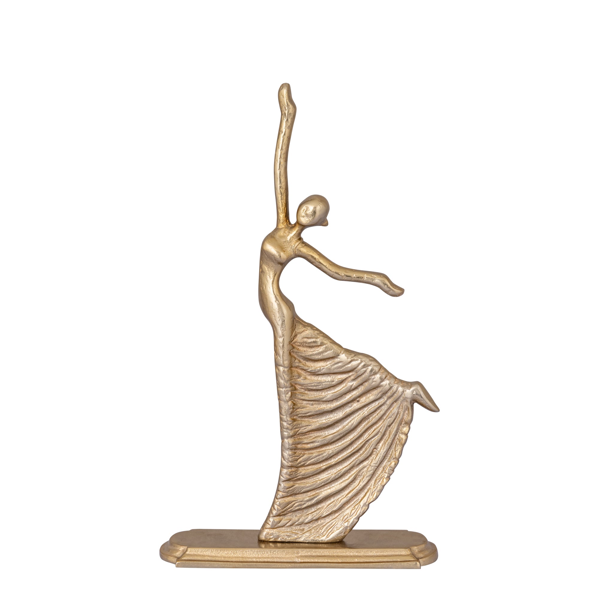 Sheena Gold casted alu statue dancing woman