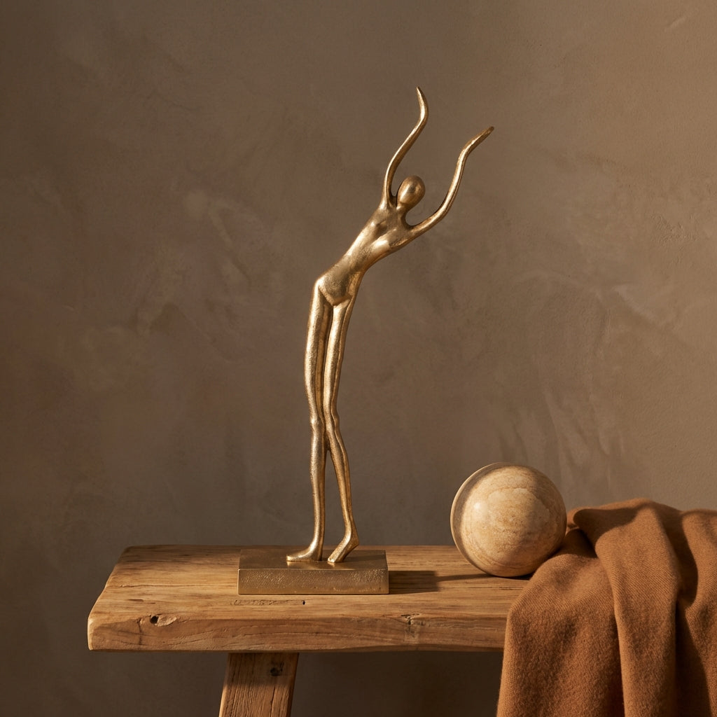 Saaqi Gold casted alu statue dancing lady B