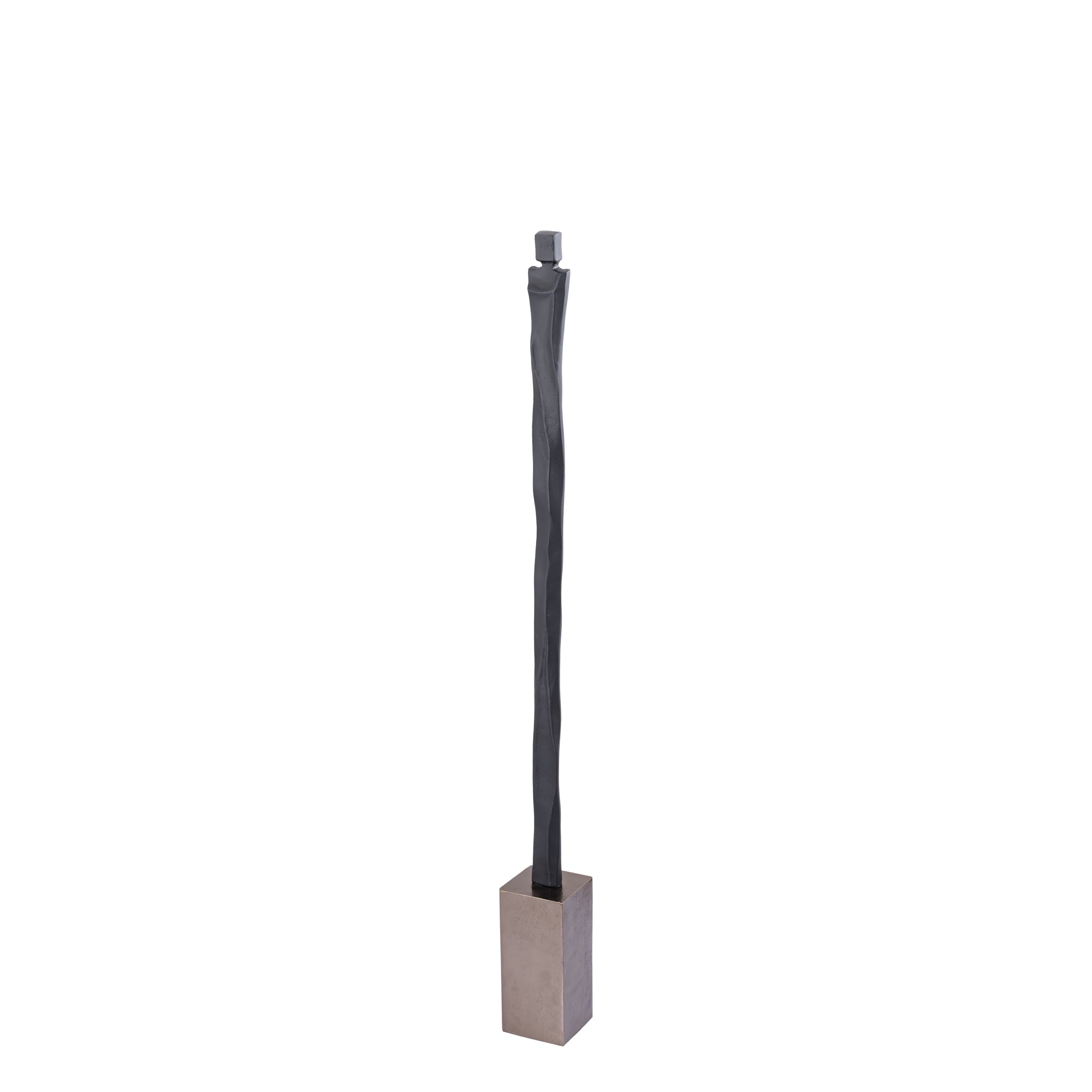Mathias Black alu statue human shaped Small