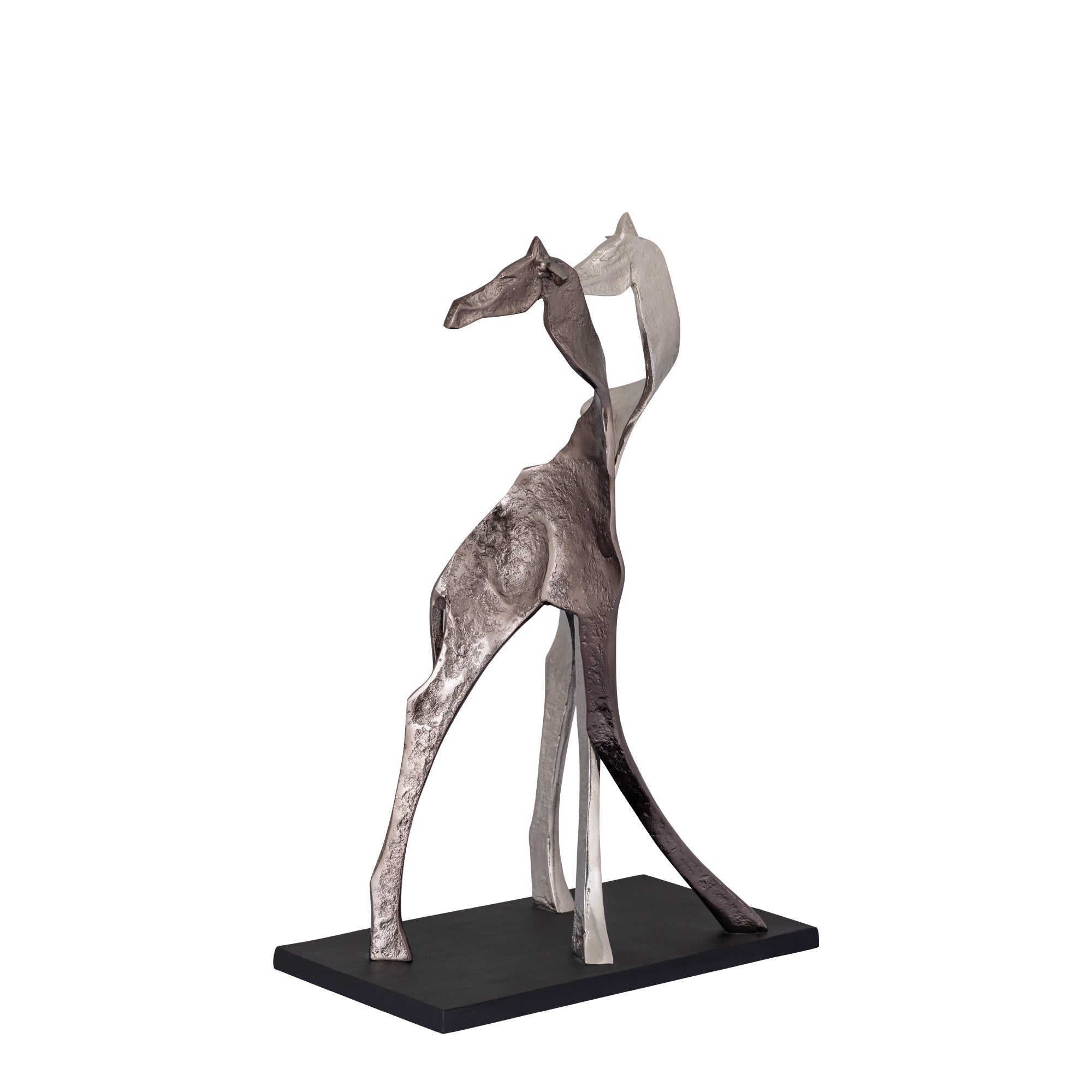 Skye Black alu statue giraffe shaped Small
