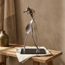 Skye Black alu statue giraffe shaped Large