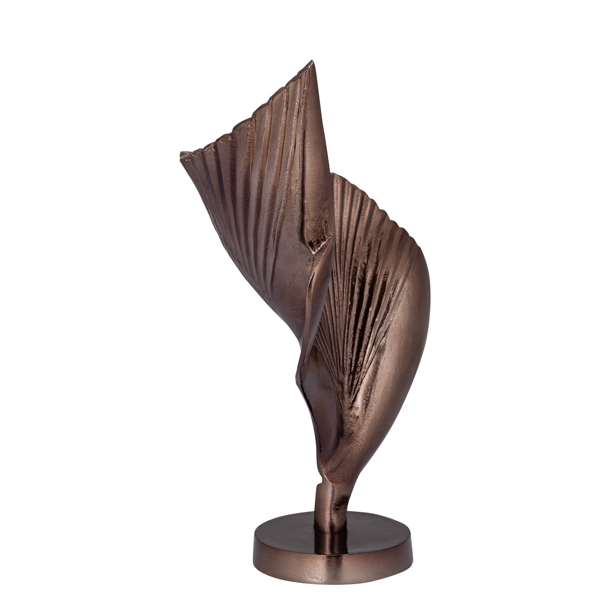 Roweyda Bronze alu statue shell shaped Large
