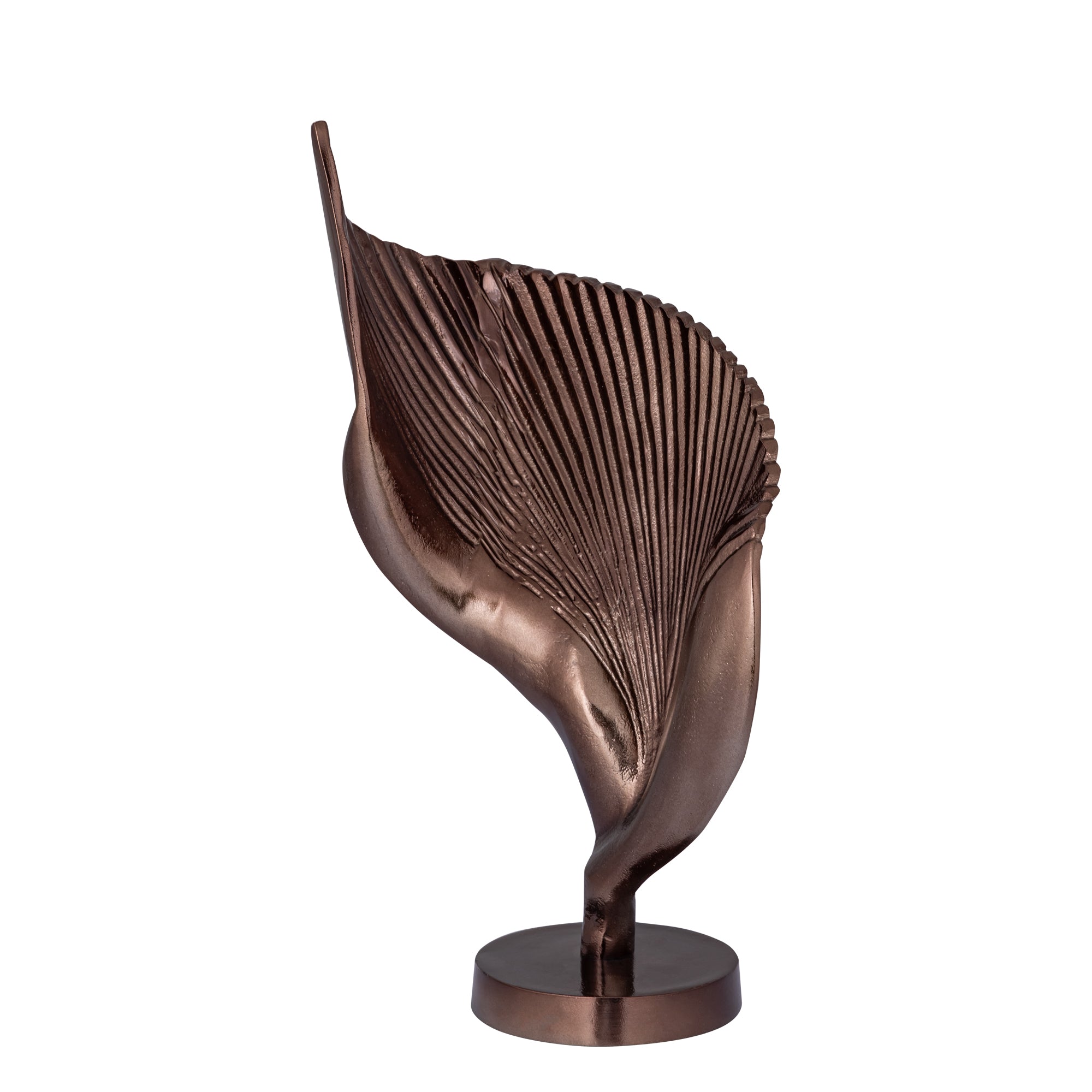 Roweyda Bronze alu statue shell shaped Large