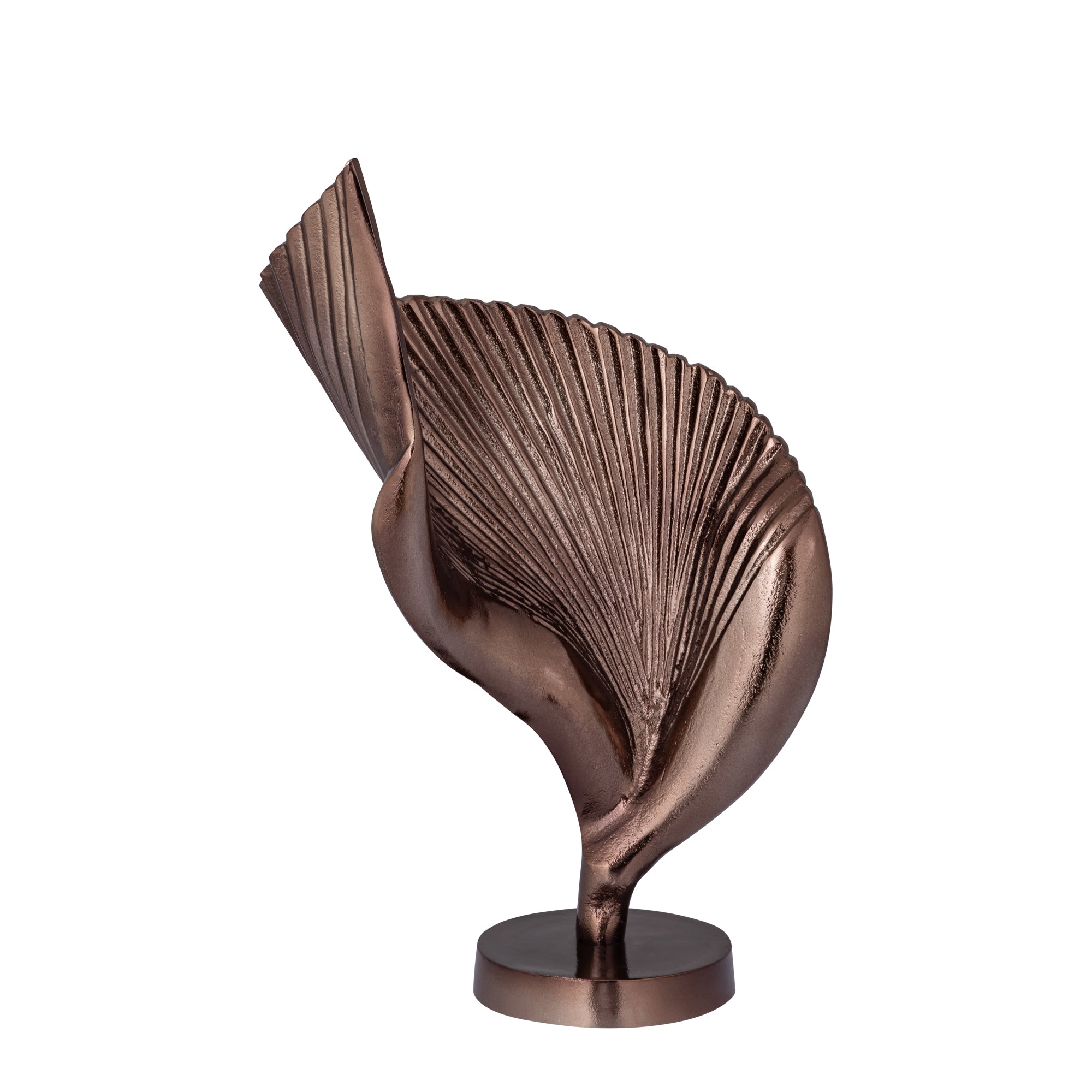 Roweyda Bronze alu statue shell shaped Large